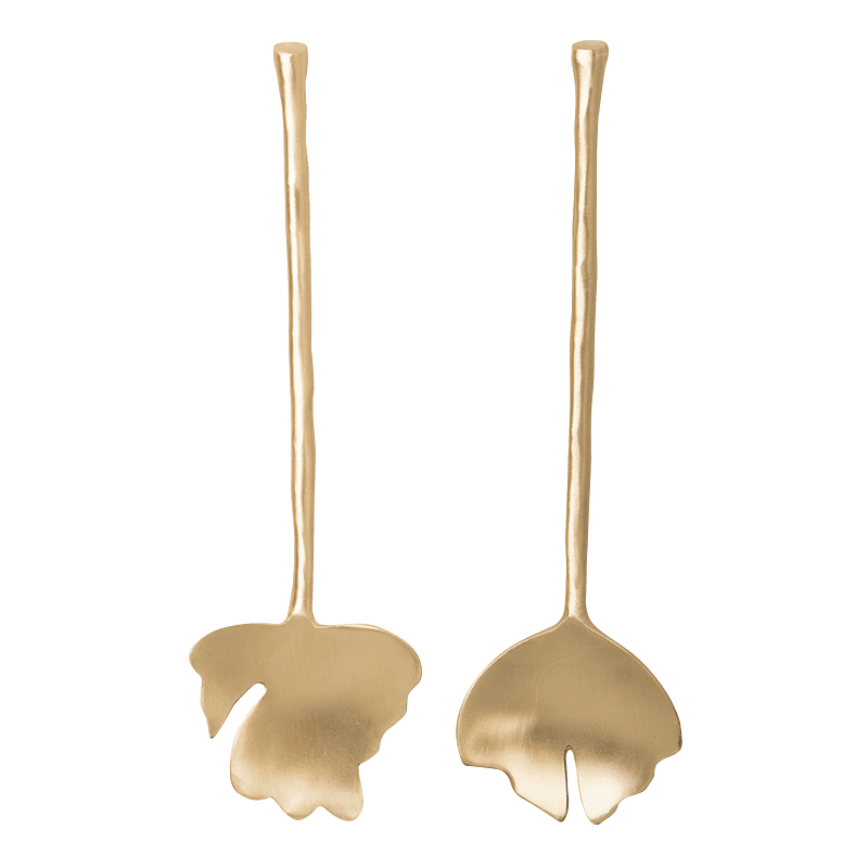 Urban Nature Culture | Saladebestek Leaves set van 2 in cadeauverpakking