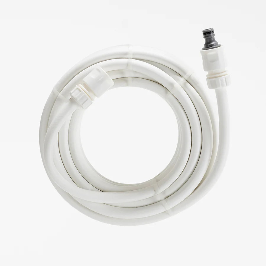 10 Meter Slang + Koppelingen Wit