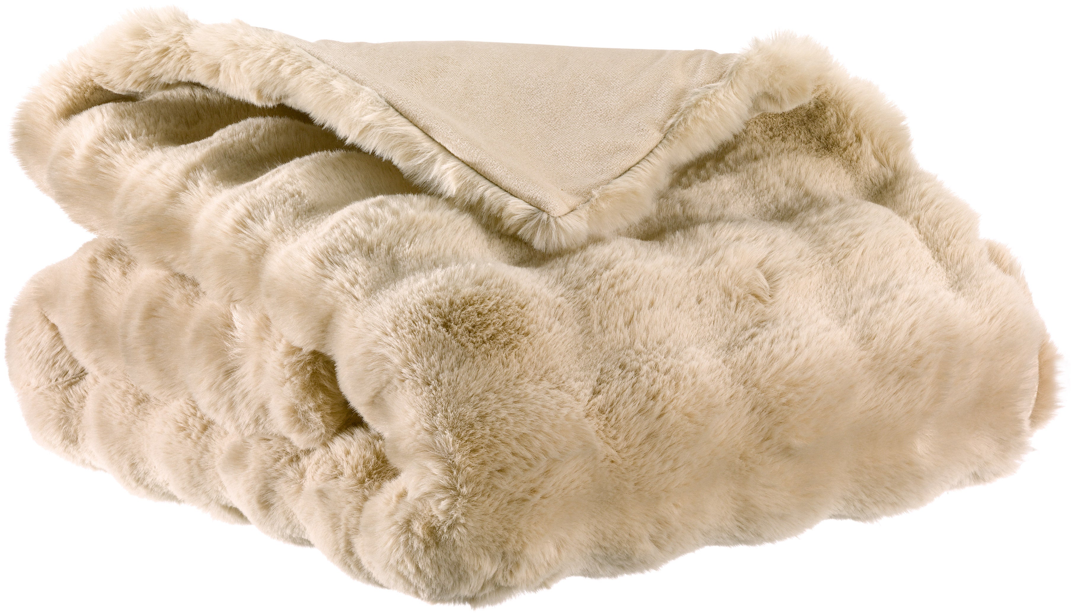 Gerecycleerd plaid Berton Naturel 130 X 160