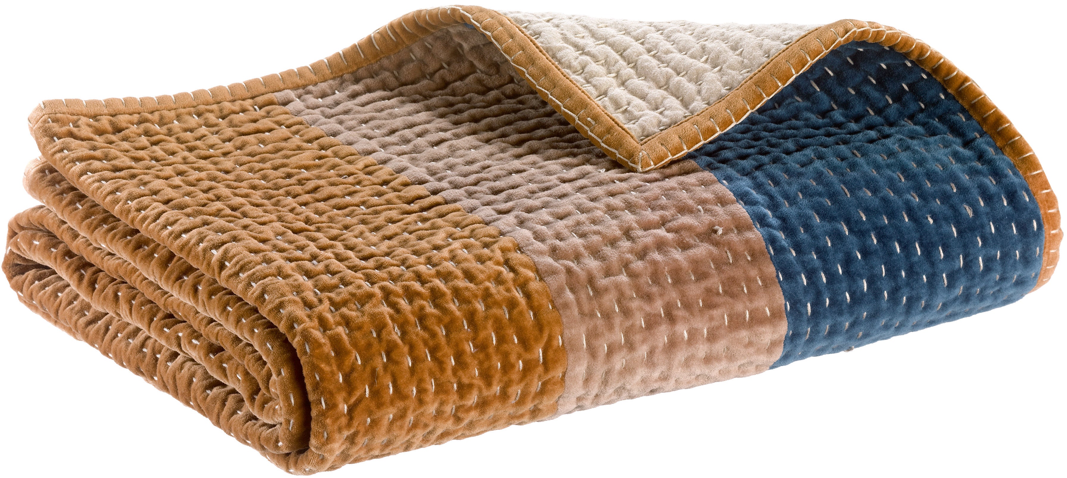 Dekbed Elise Patchs Cobalt 80 X 180