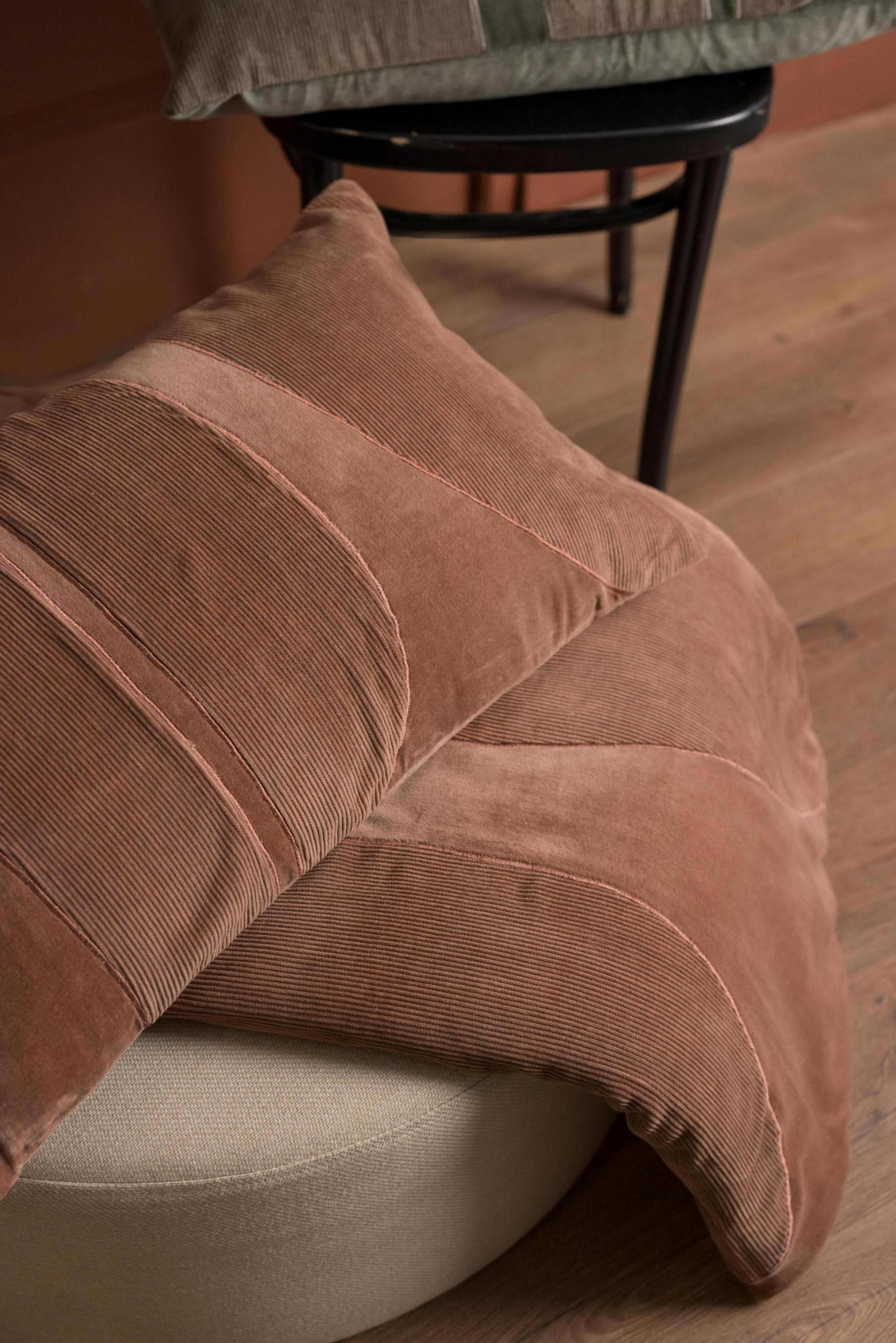 Geribbelde dekbed Fara Bois de rose 85 X 200