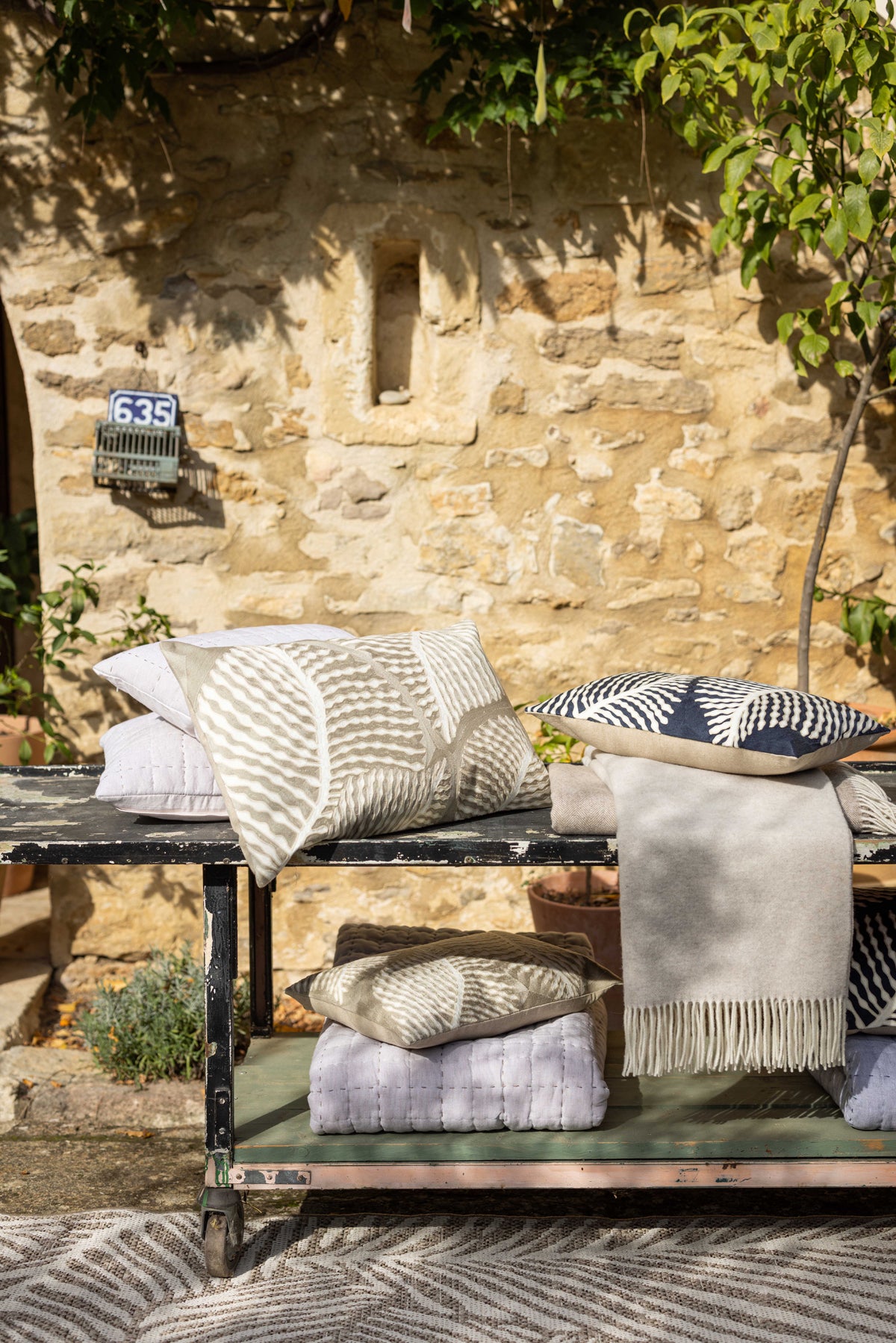 Cambra plaid Naturel 140 X 200