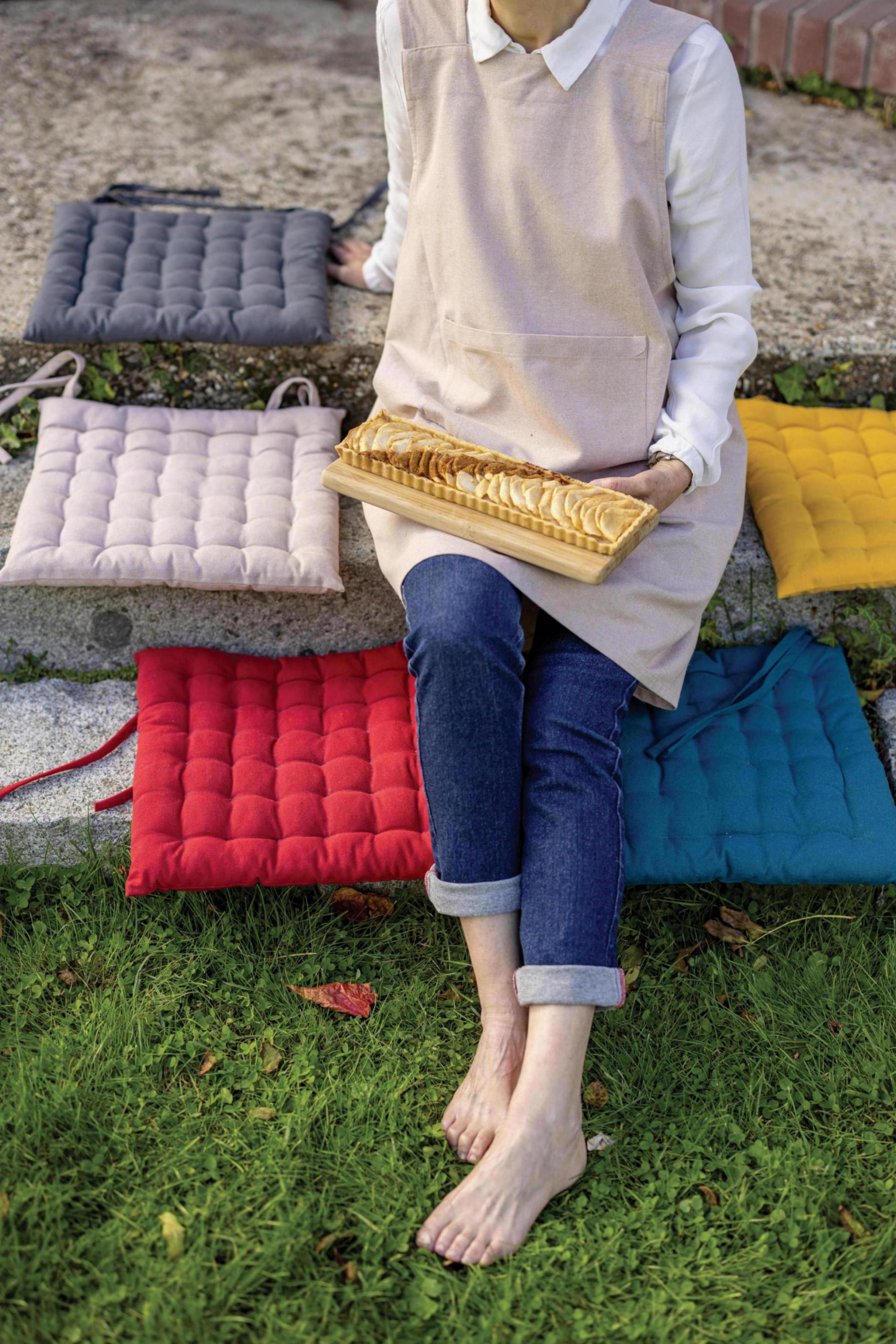 Gerecycleerd stoelkussen 36 punten Zea Ombre 38 X 38 X 3