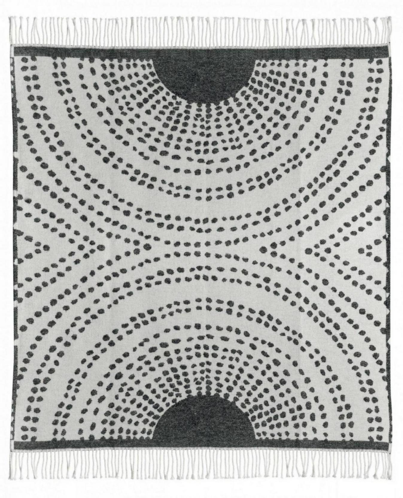 Gerecycleerde plaid Taina Carbone 127 X 160