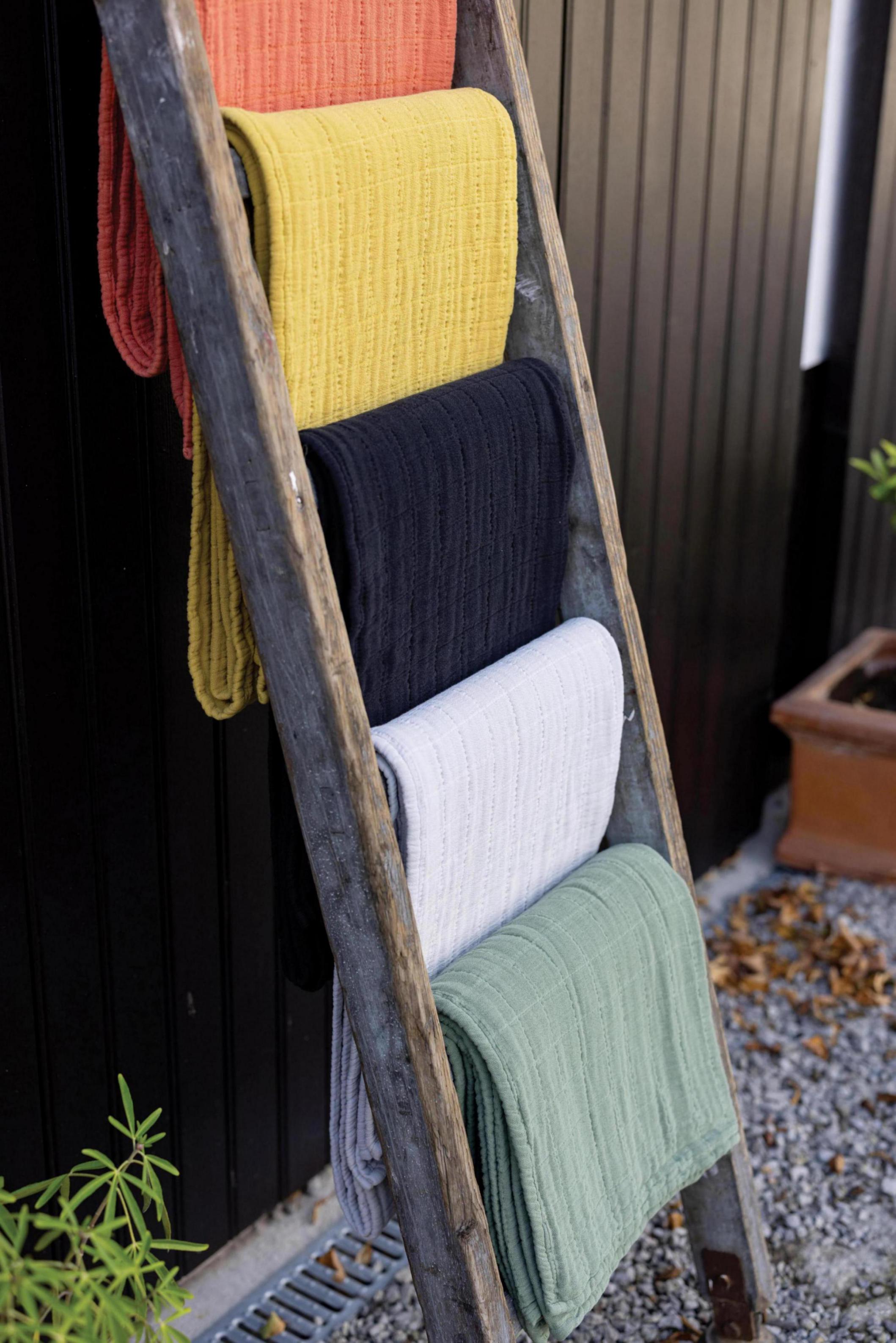 Gerecycleerde plaid Lisa Verveine 140 X 200