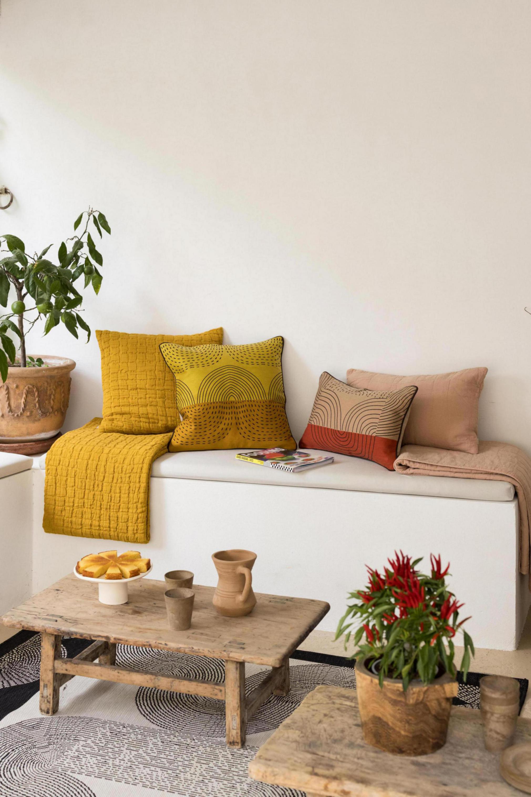 Gerecycleerd plaid Titou Dragée 140 X 200