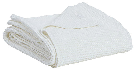 Gerecycleerd plaid Maia Craie 140 X 200