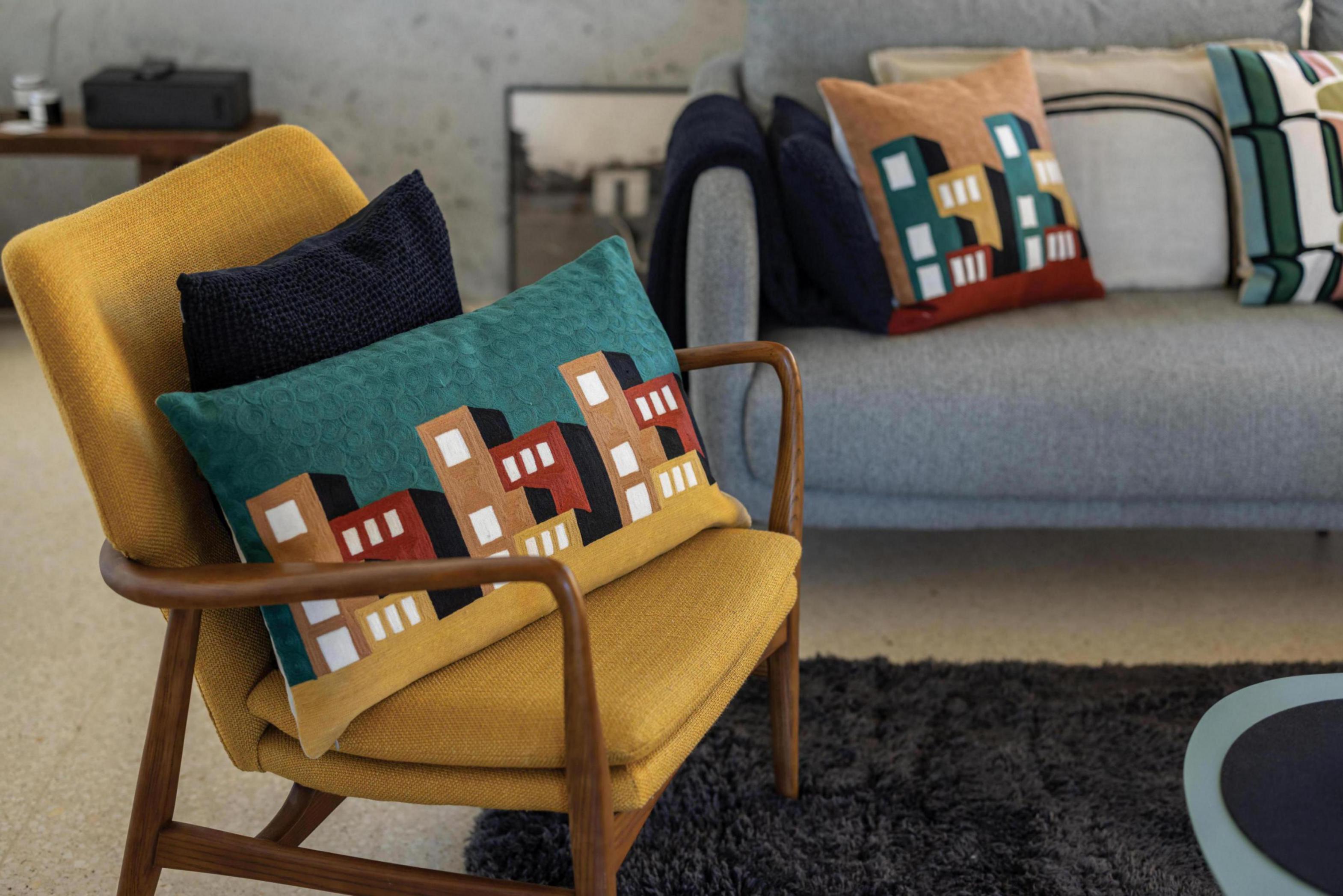 Gerecyclede plaid Maia Caviar 180 X 260