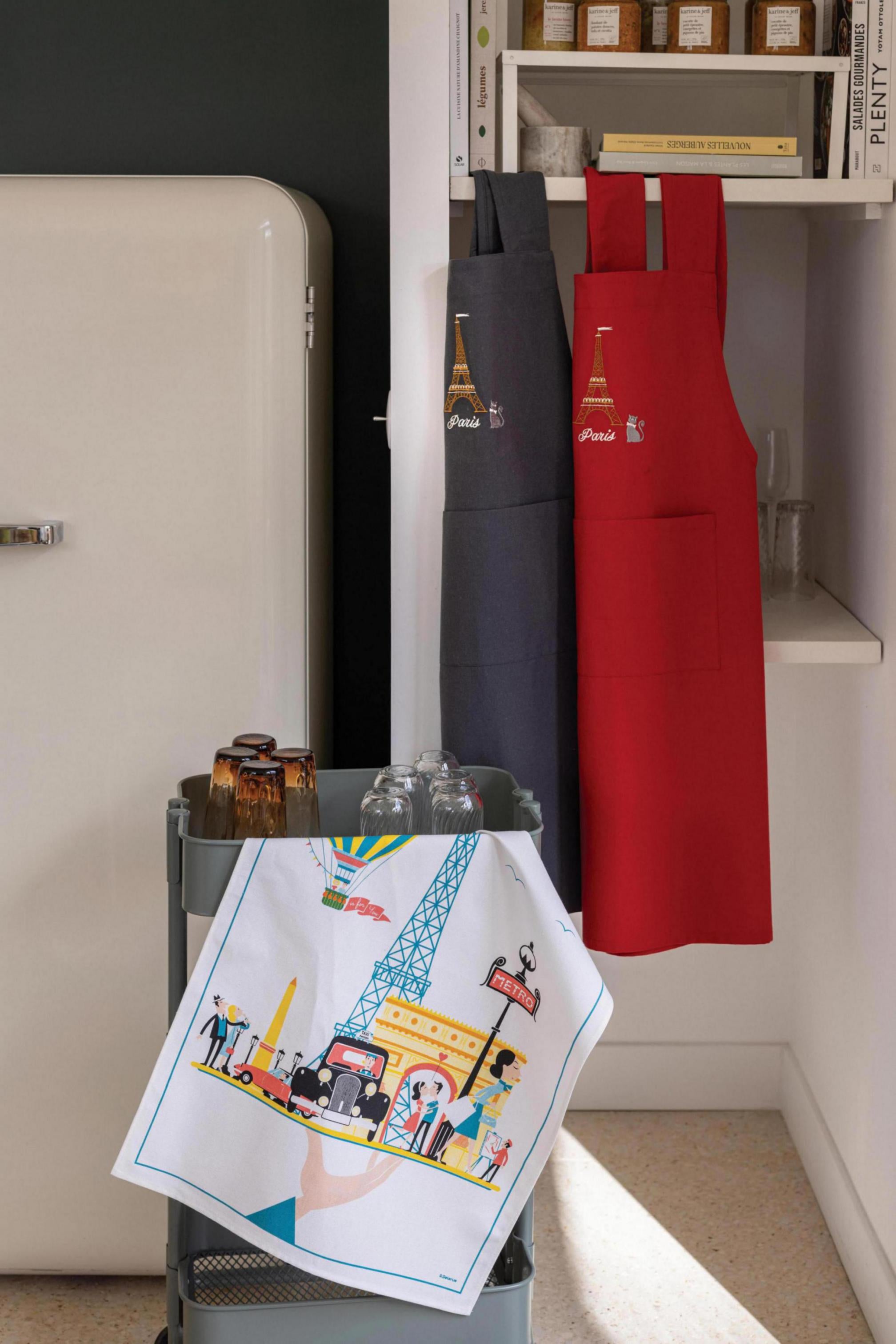 Theedoek Paris Plateau Blanc 48 X 72