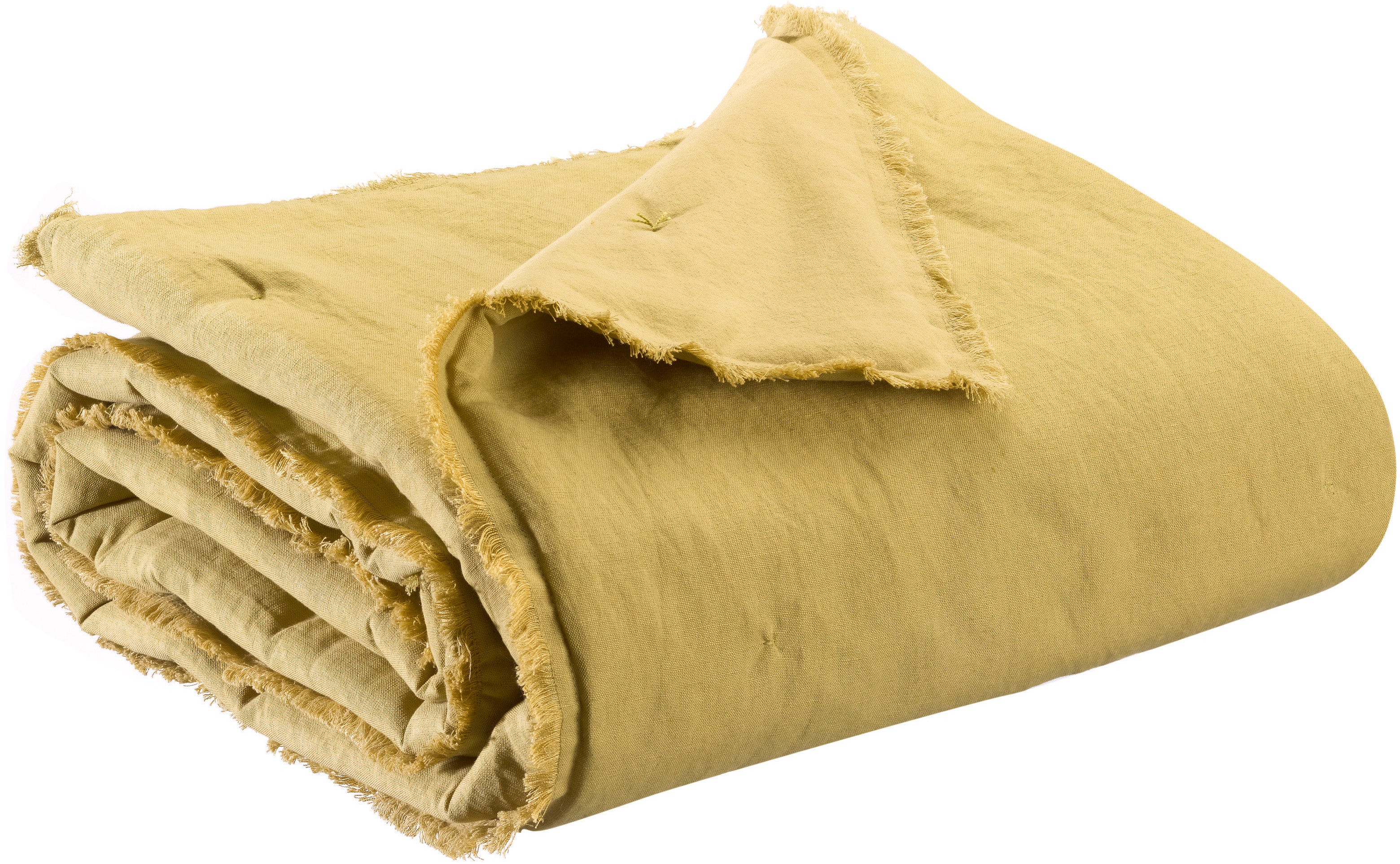 Effen plaid Laly Gold 135 X 200