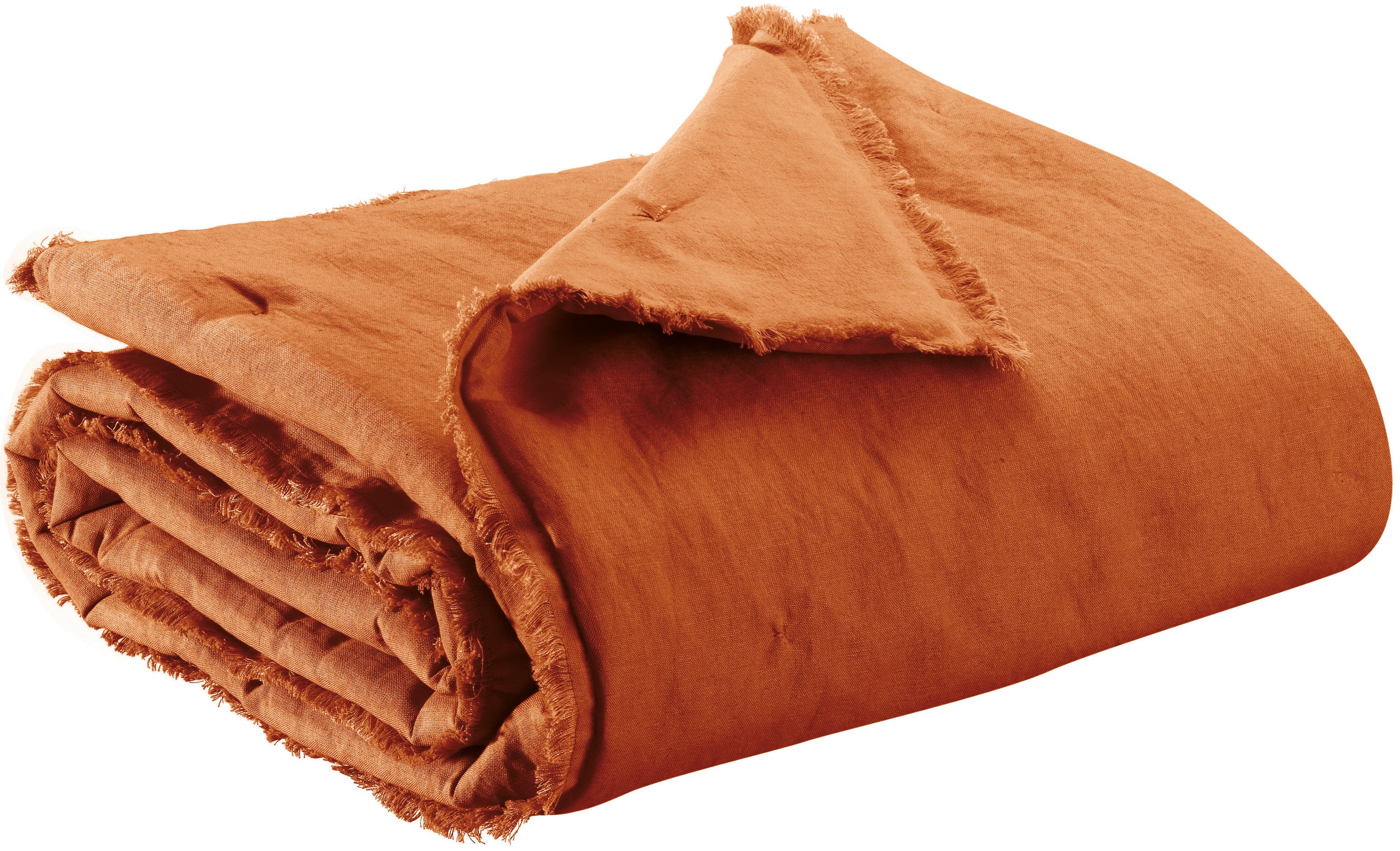 Effen plaid Laly Cuivre 135 X 200