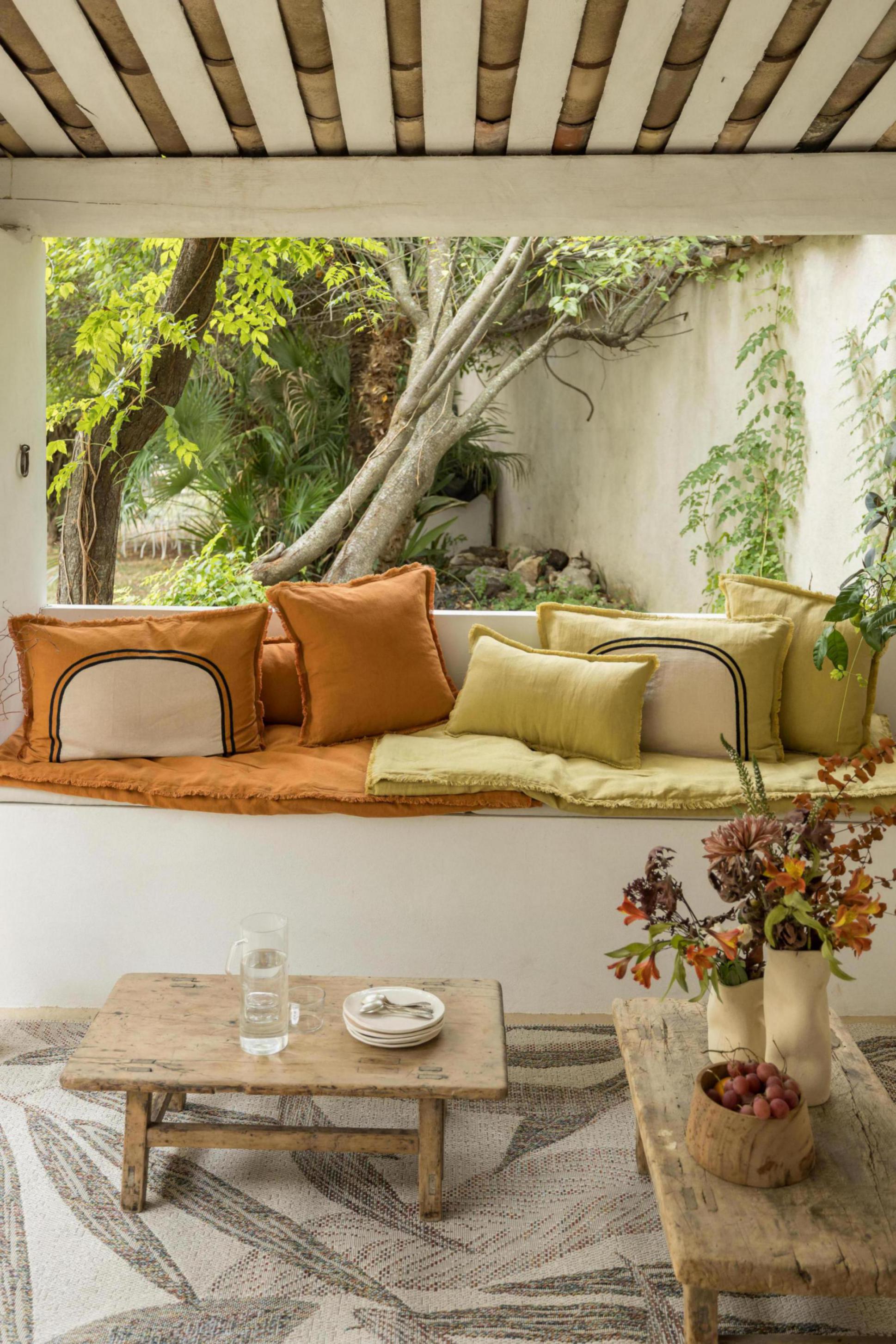 Effen plaid Laly Cuivre 135 X 200