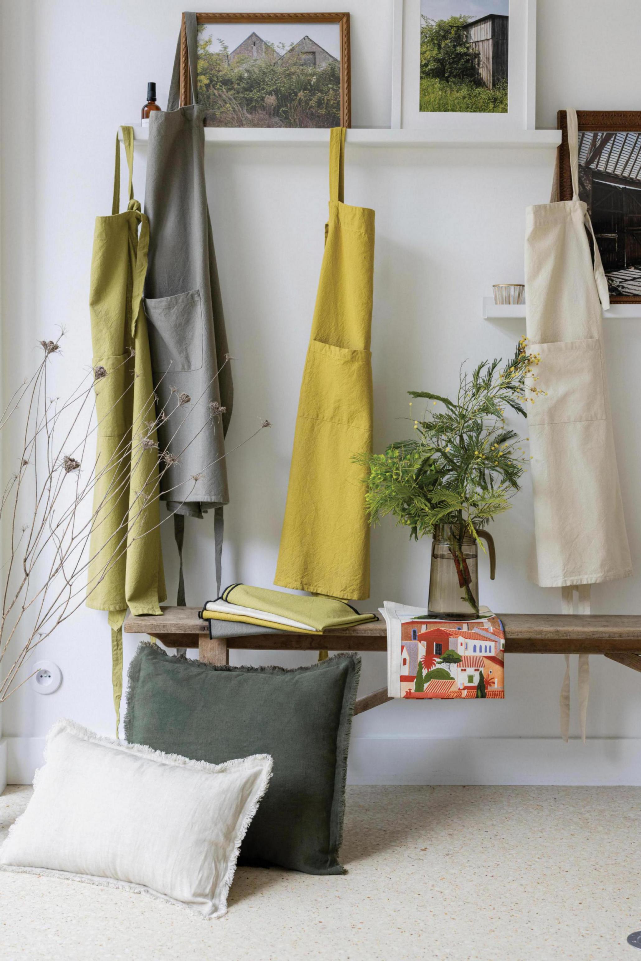 Effen kussen Laly Olive 45 X 45