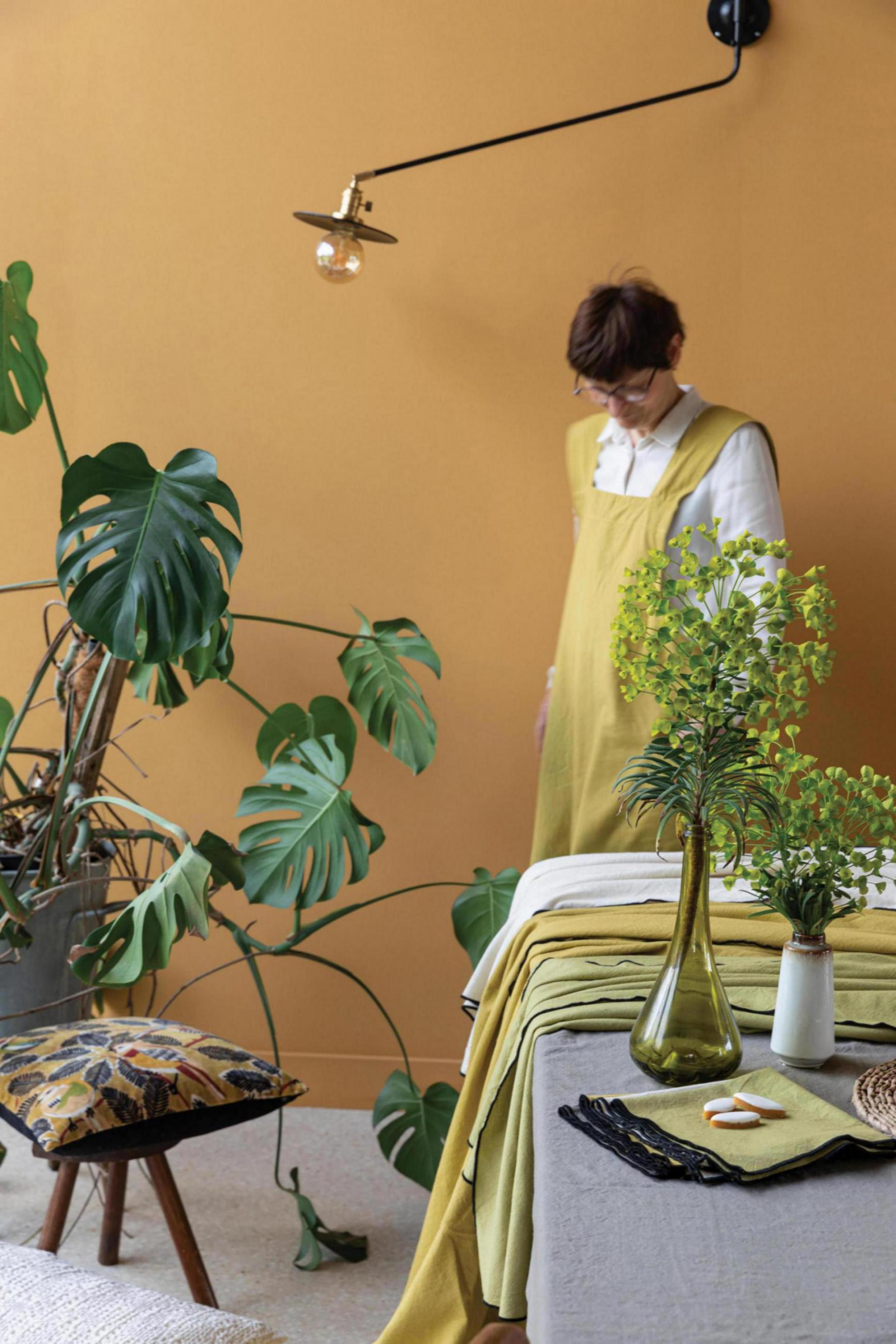 Gerecycleerd tafelkleed Grace Badiane 140 X 140