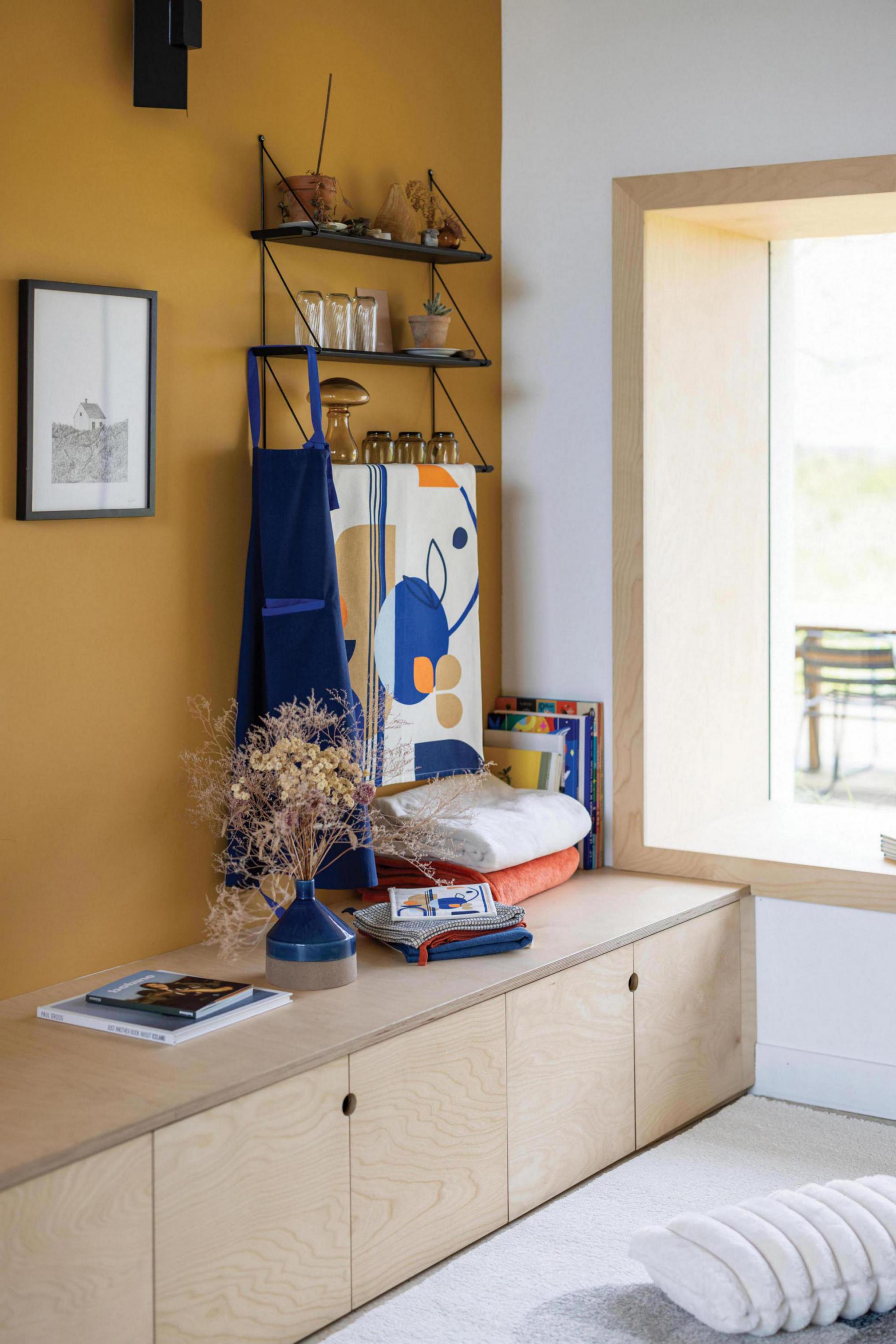 Titouan keukenschort Bleu 72 X 85