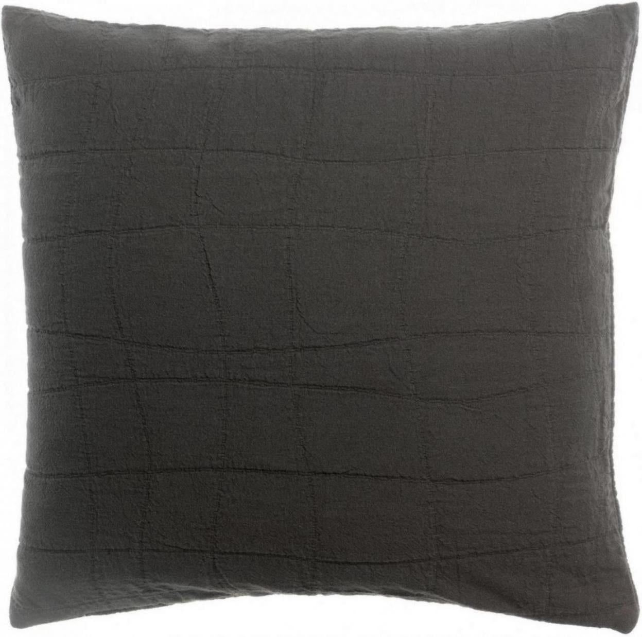 Gerecycleerd kussen Titou Carbone 45 X 45