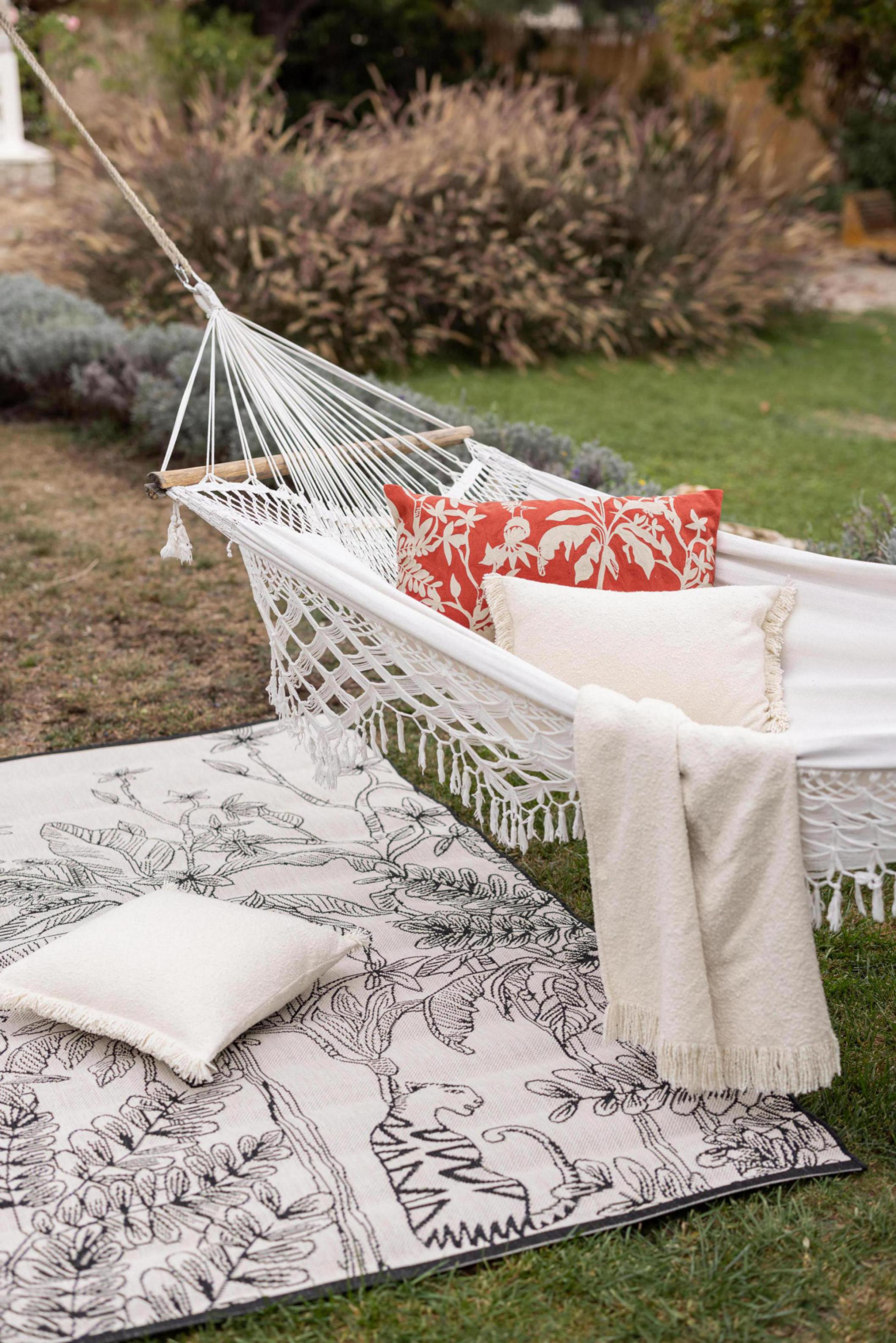 Effen plaid Jane Neige 130 X 160