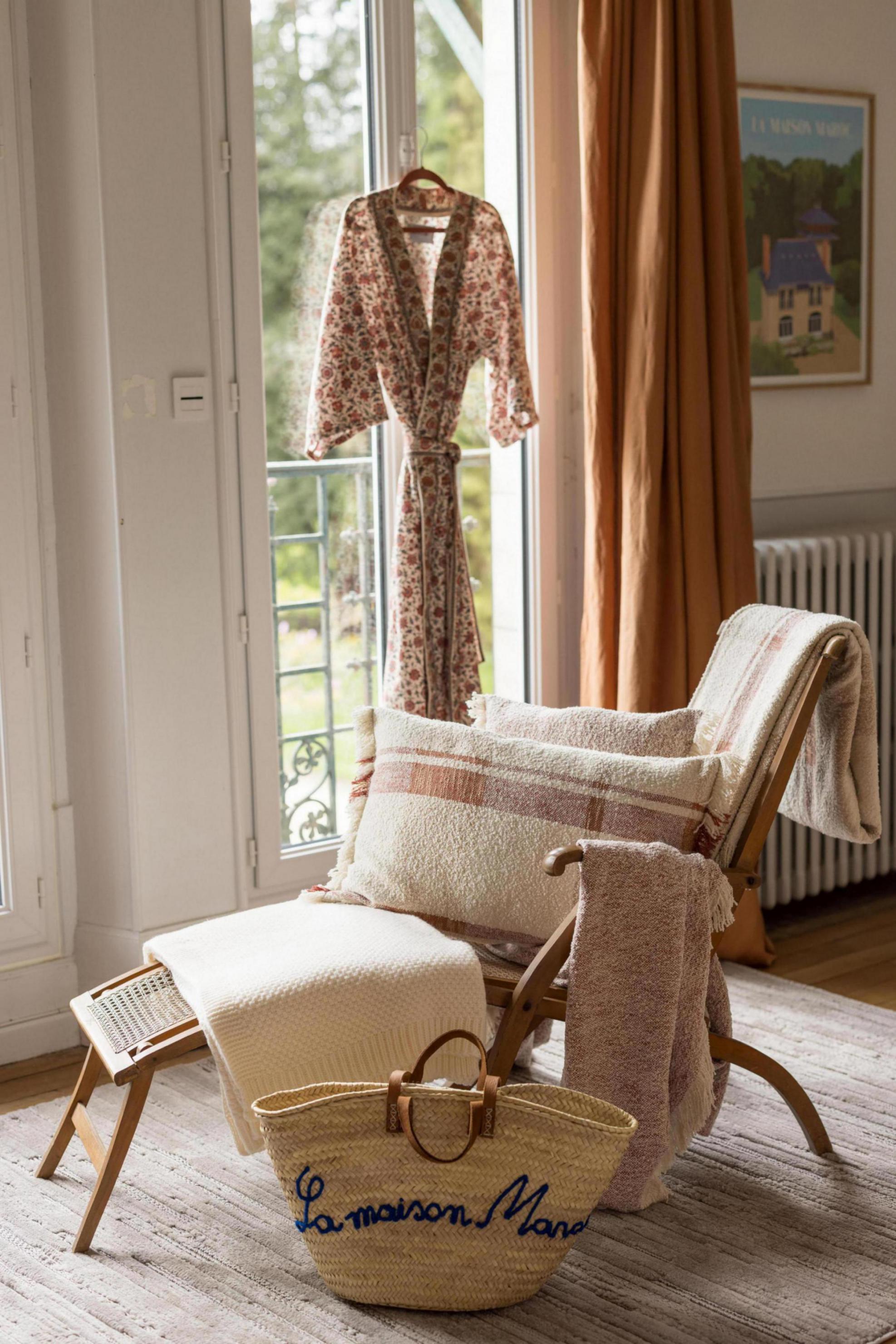 Jacquard plaid Jane Multico sienne 130 X 160