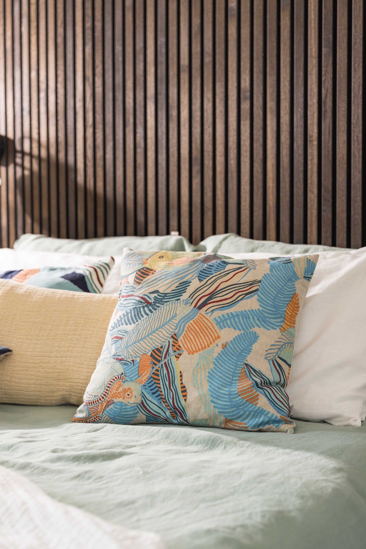 Dori bedrukt kussen Lagon 45 X 45