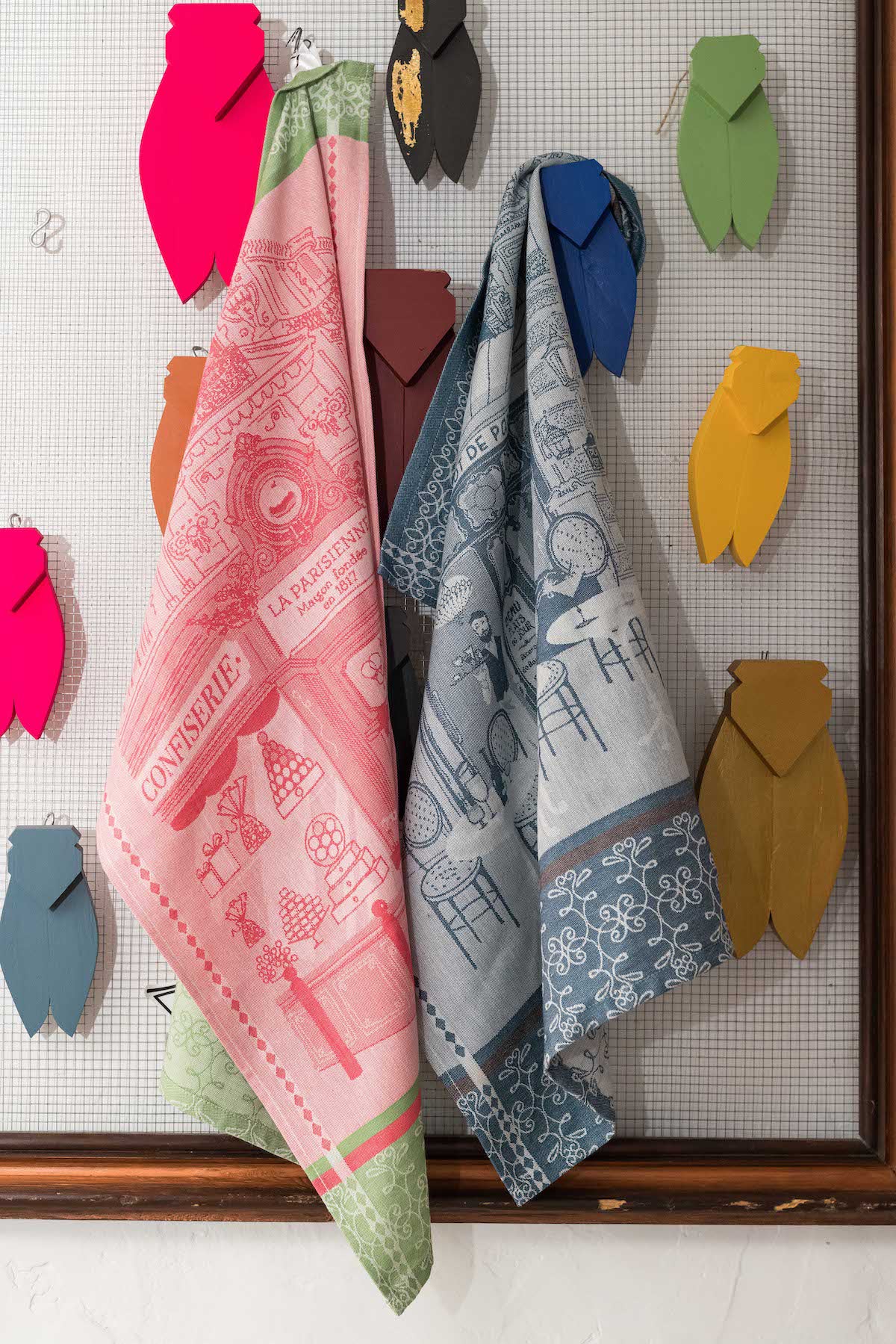 Jacquard theedoek Bistrot Bleu 50 X 70