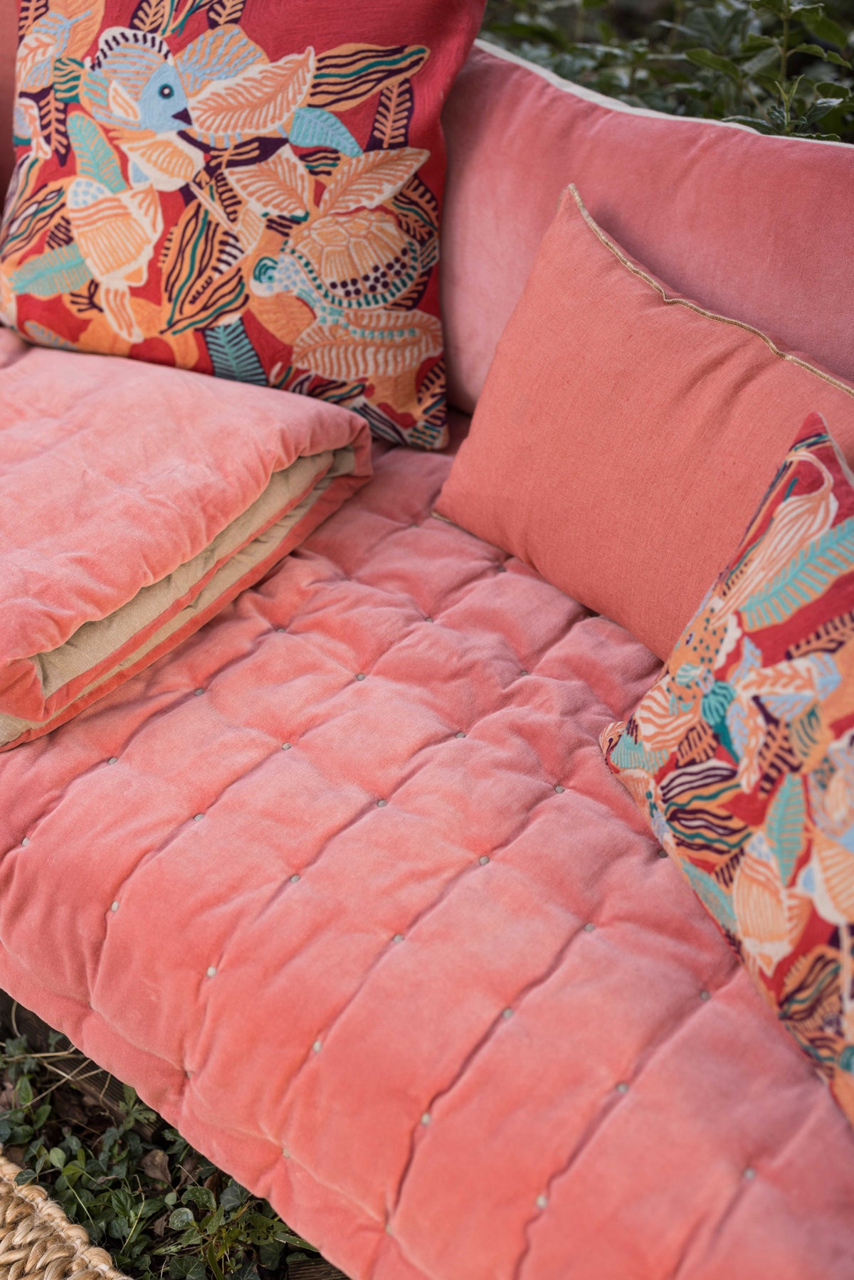 Effen bedloper Elise Pêche 90 X 240