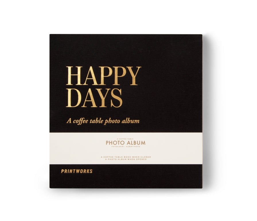 Printworks Fotoalbum S - Happy Days - Zwart