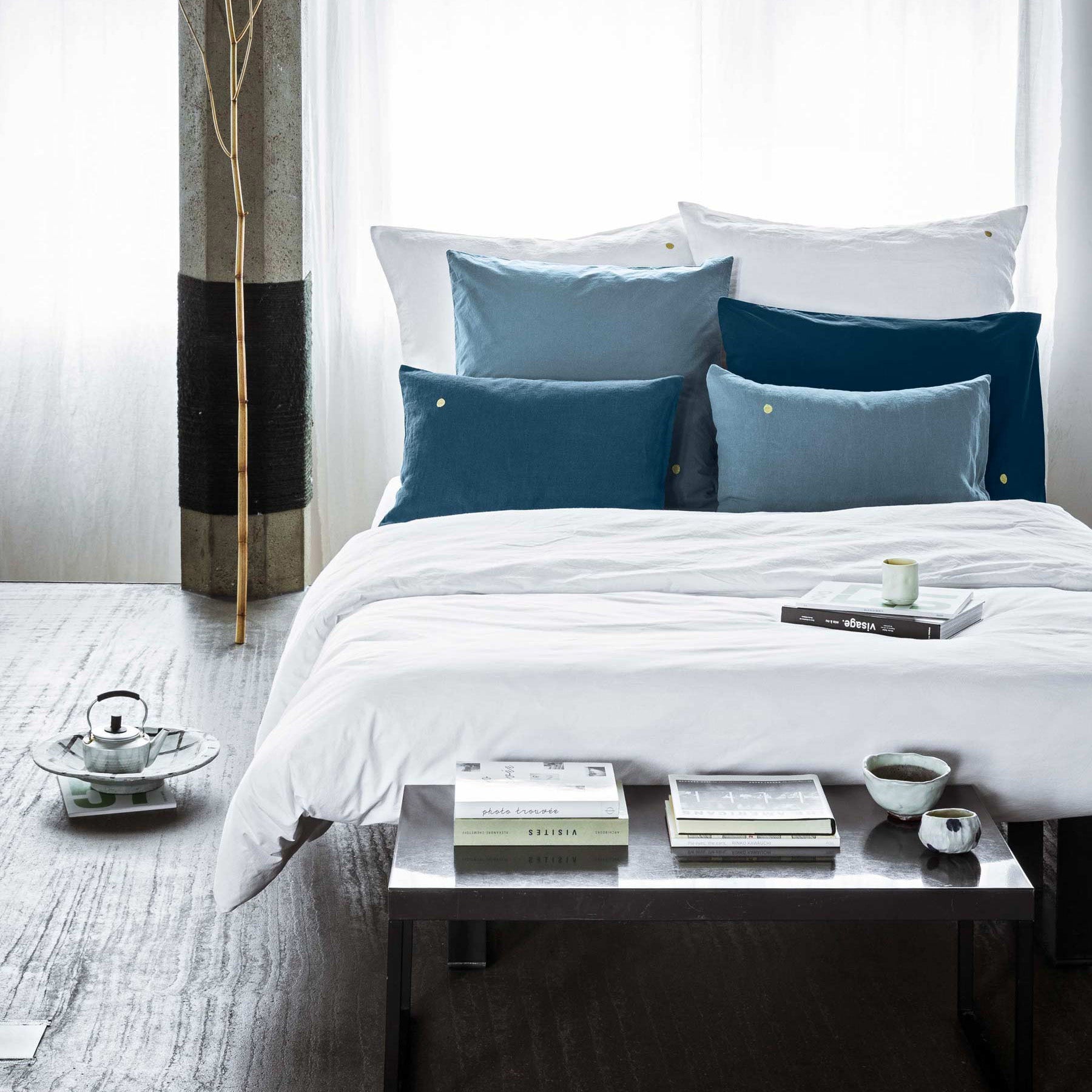 Céleste dekbedovertrek Milk 220 X 240