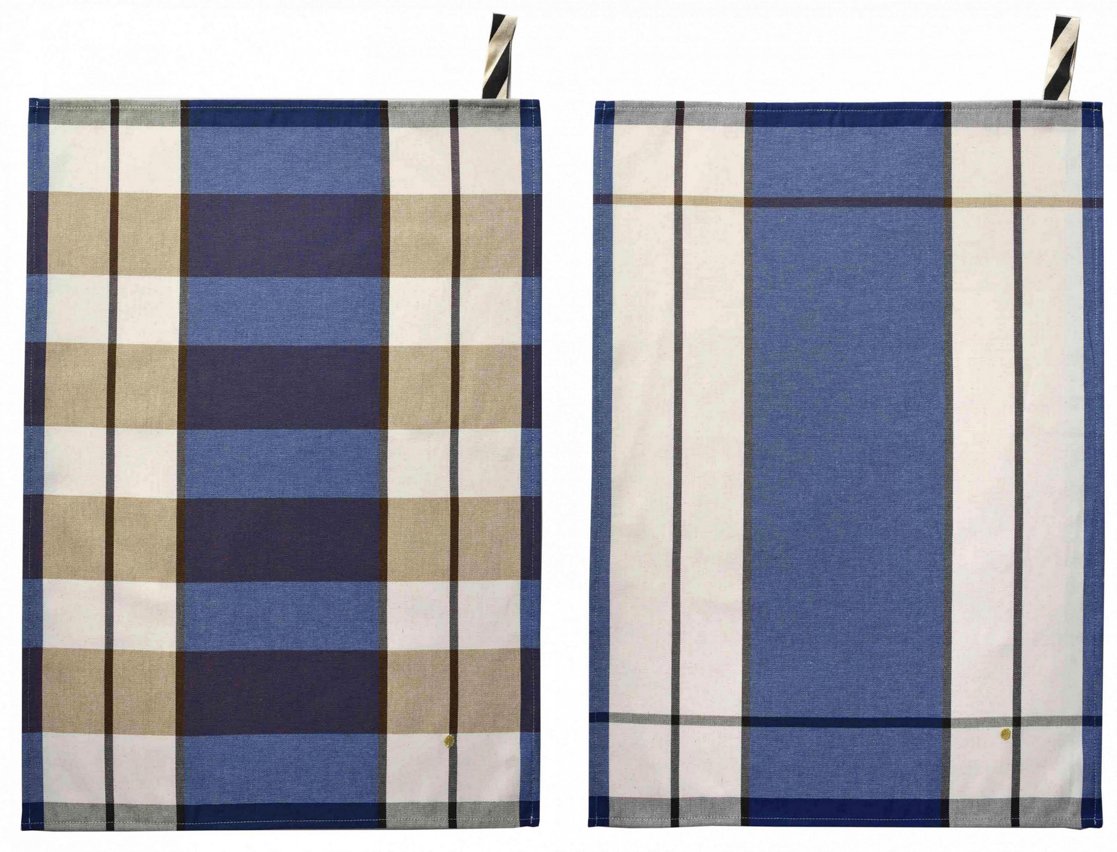 Set van 2 theedoeken Archie Indigo 70 X 50