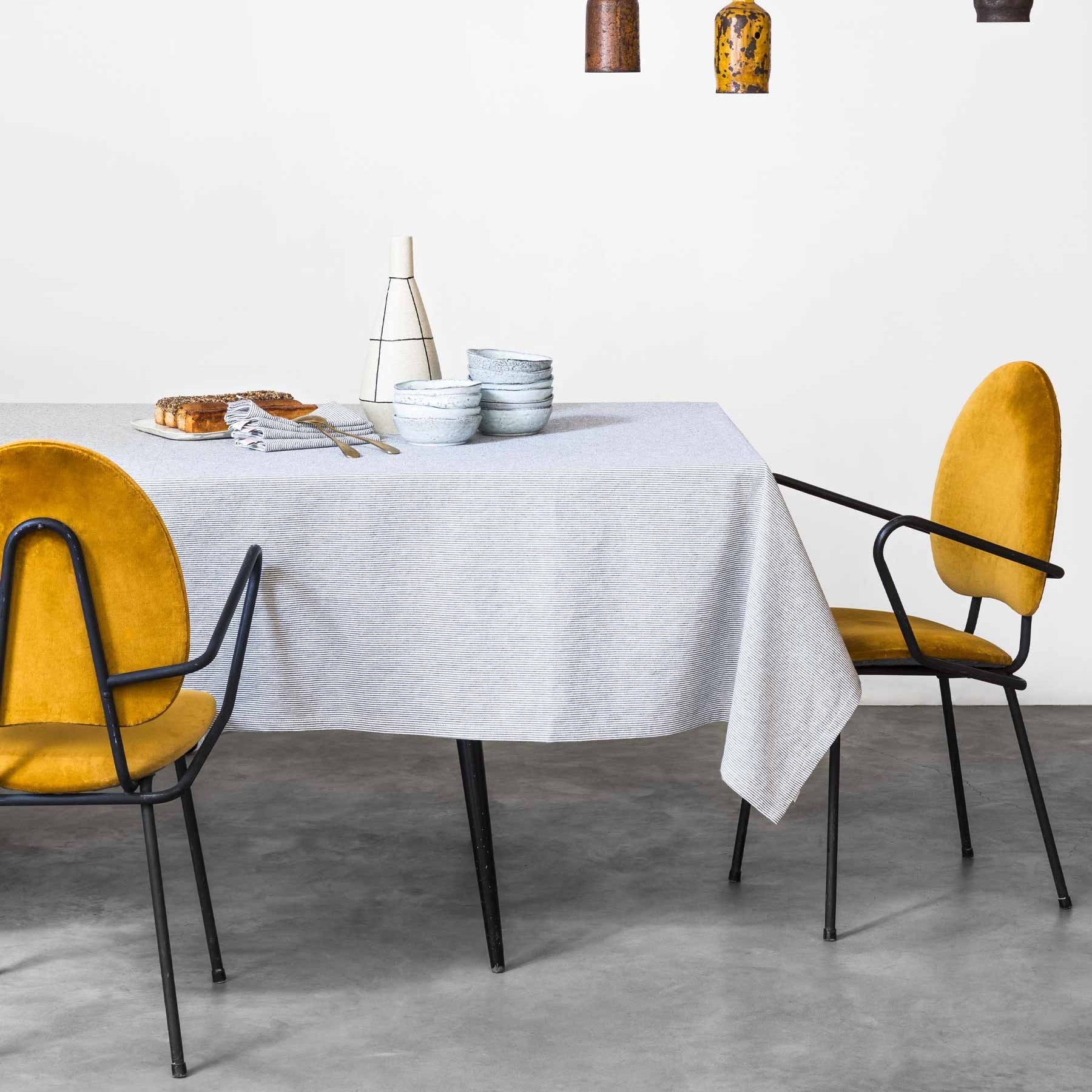 Finette tafellaken Finette Caviar 160 X 250