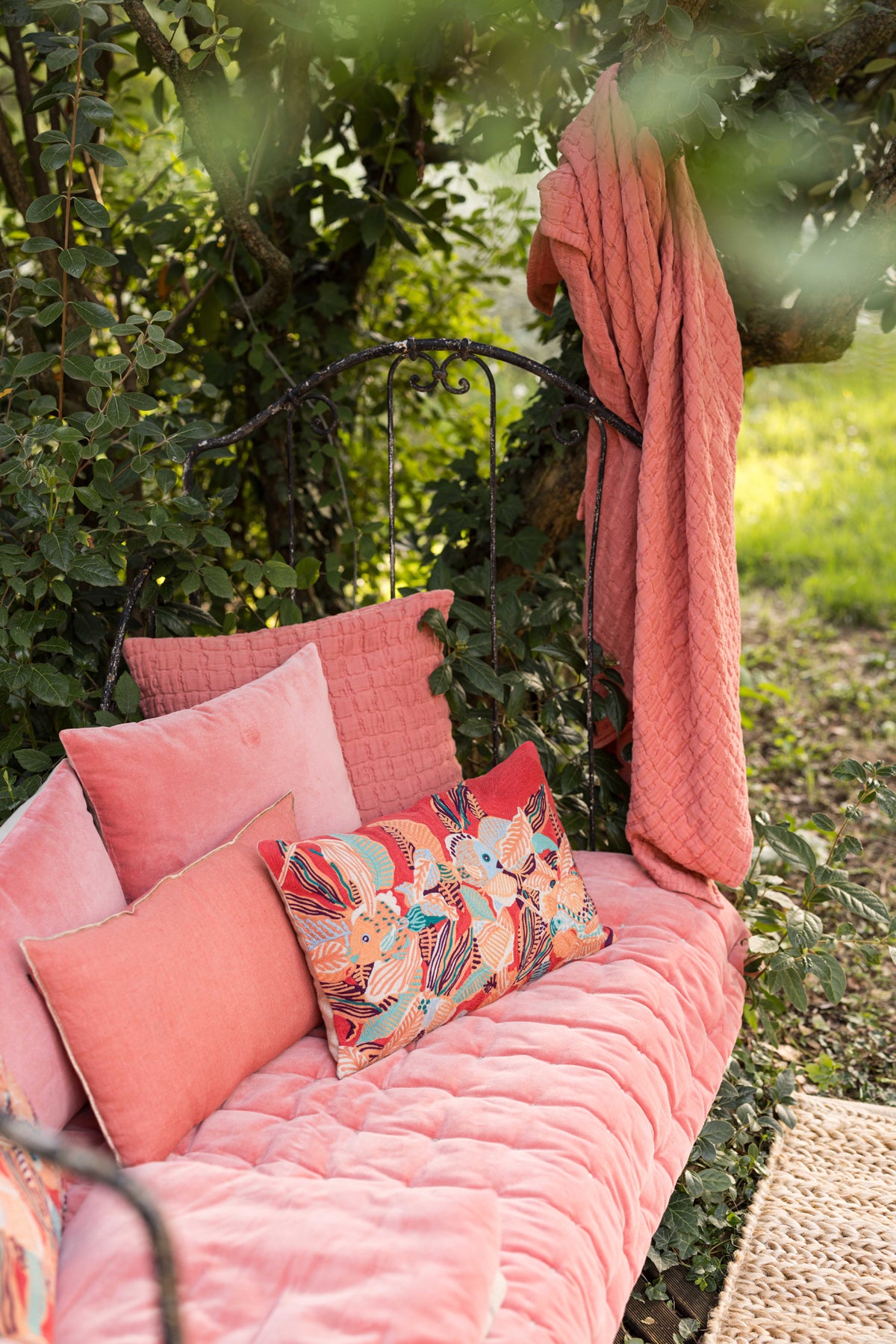 Swami plaid Pêche 240 X 260