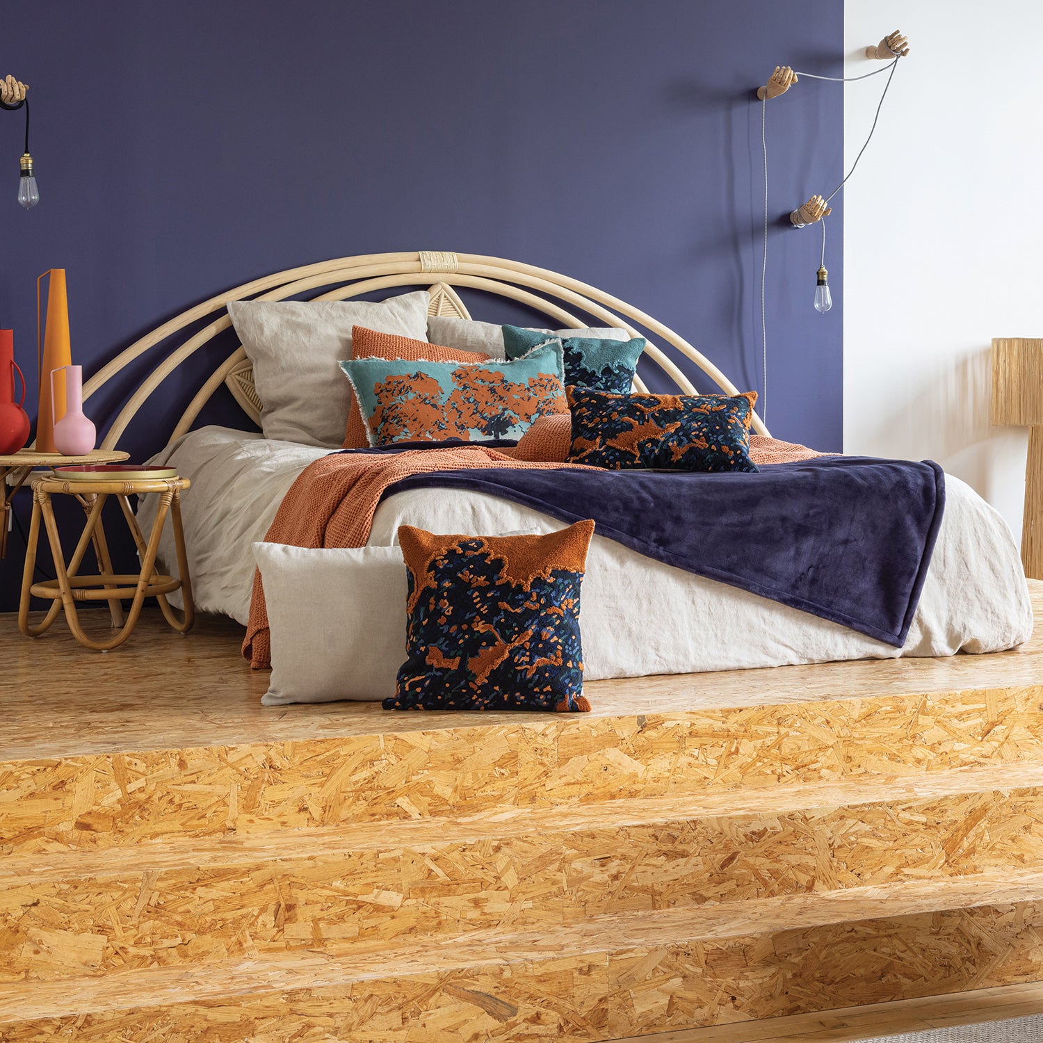 Michka Plaid Marine 130 X 160