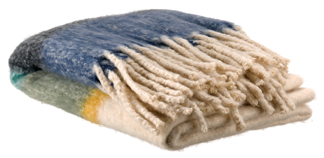 Gerecycleerd plaid Isabel Mousse 130 X 160