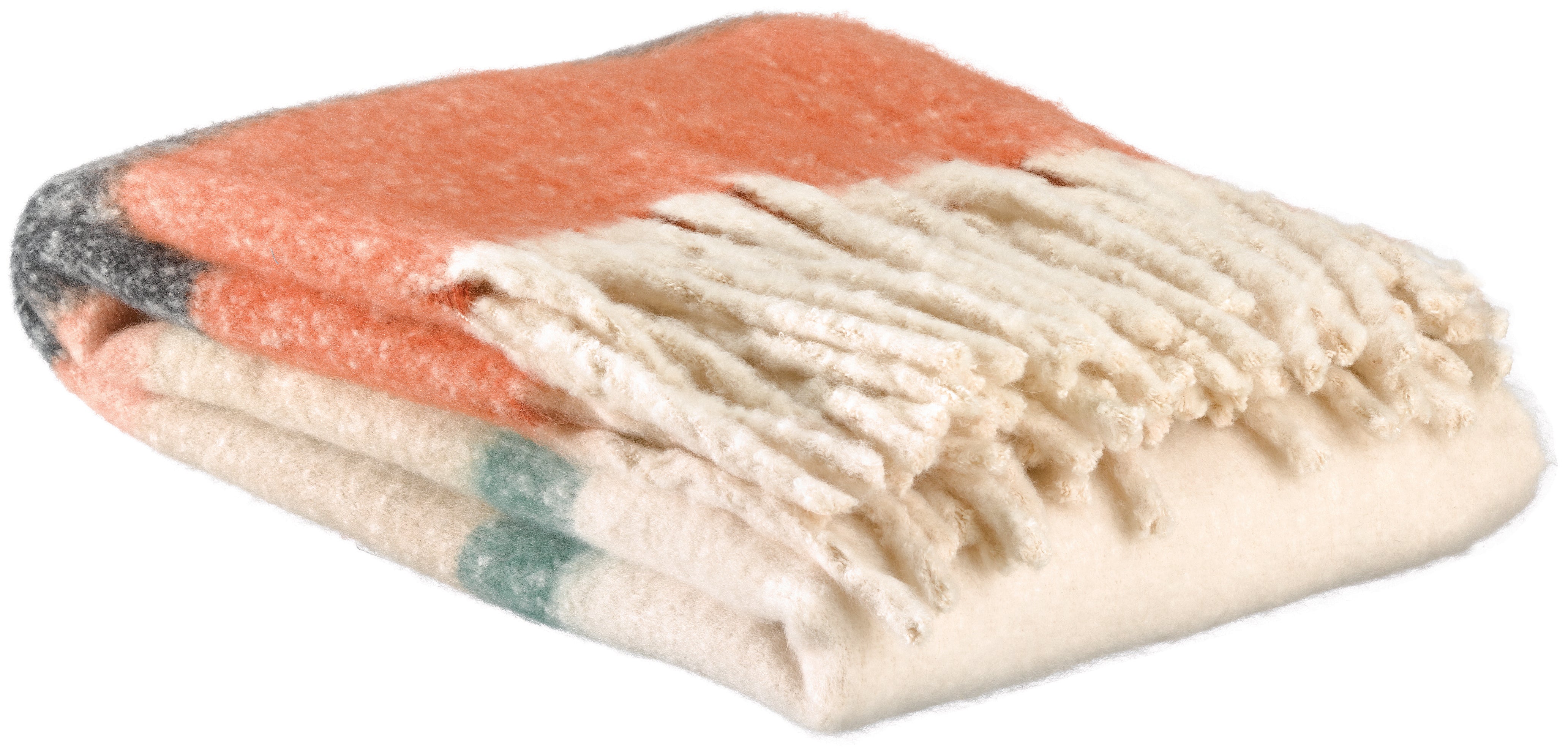 Gerecycleerd plaid Isabel Chataigne 130 X 160