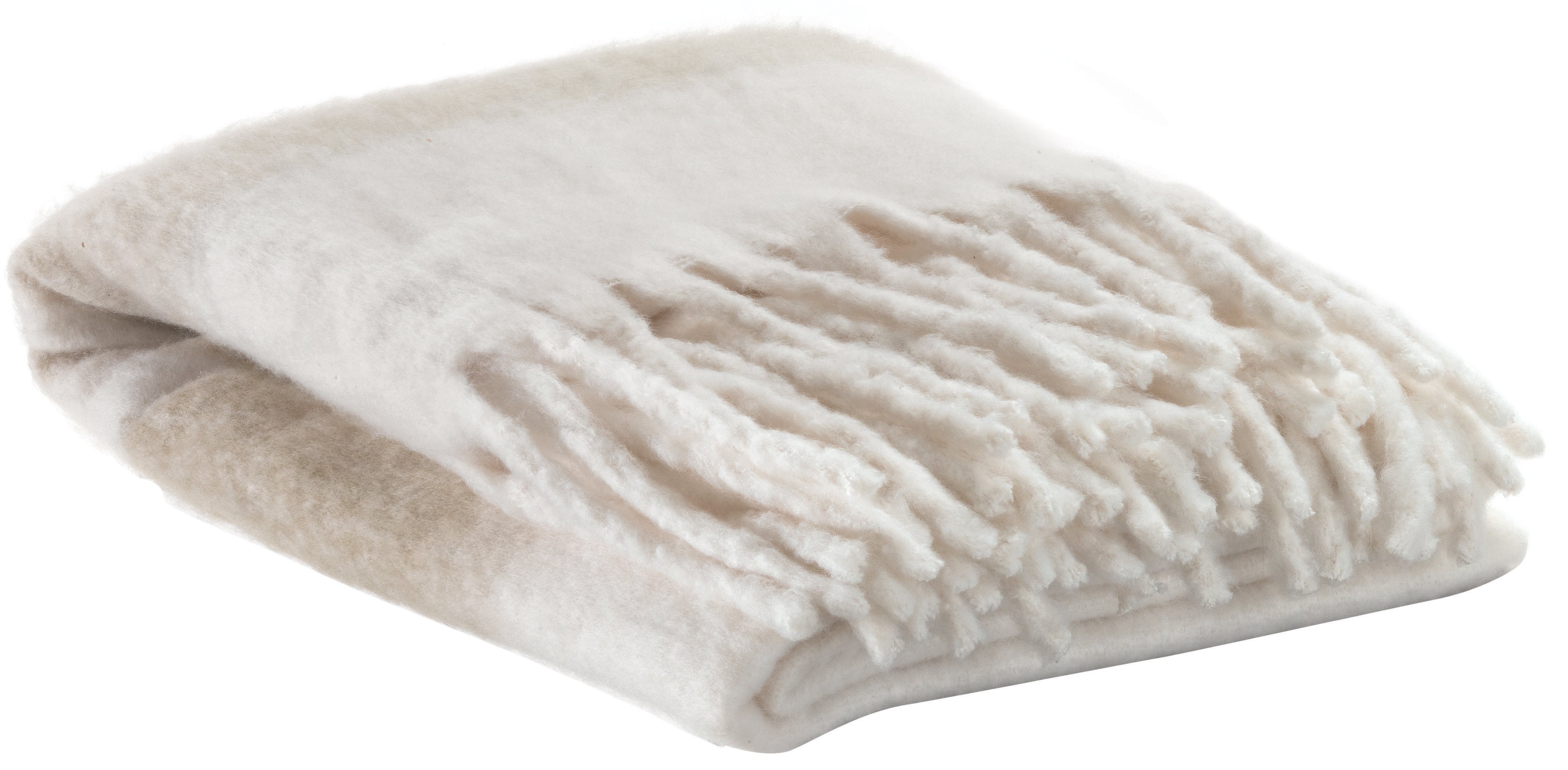 Gerecycleerd plaid Isabel Naturel 130 X 160