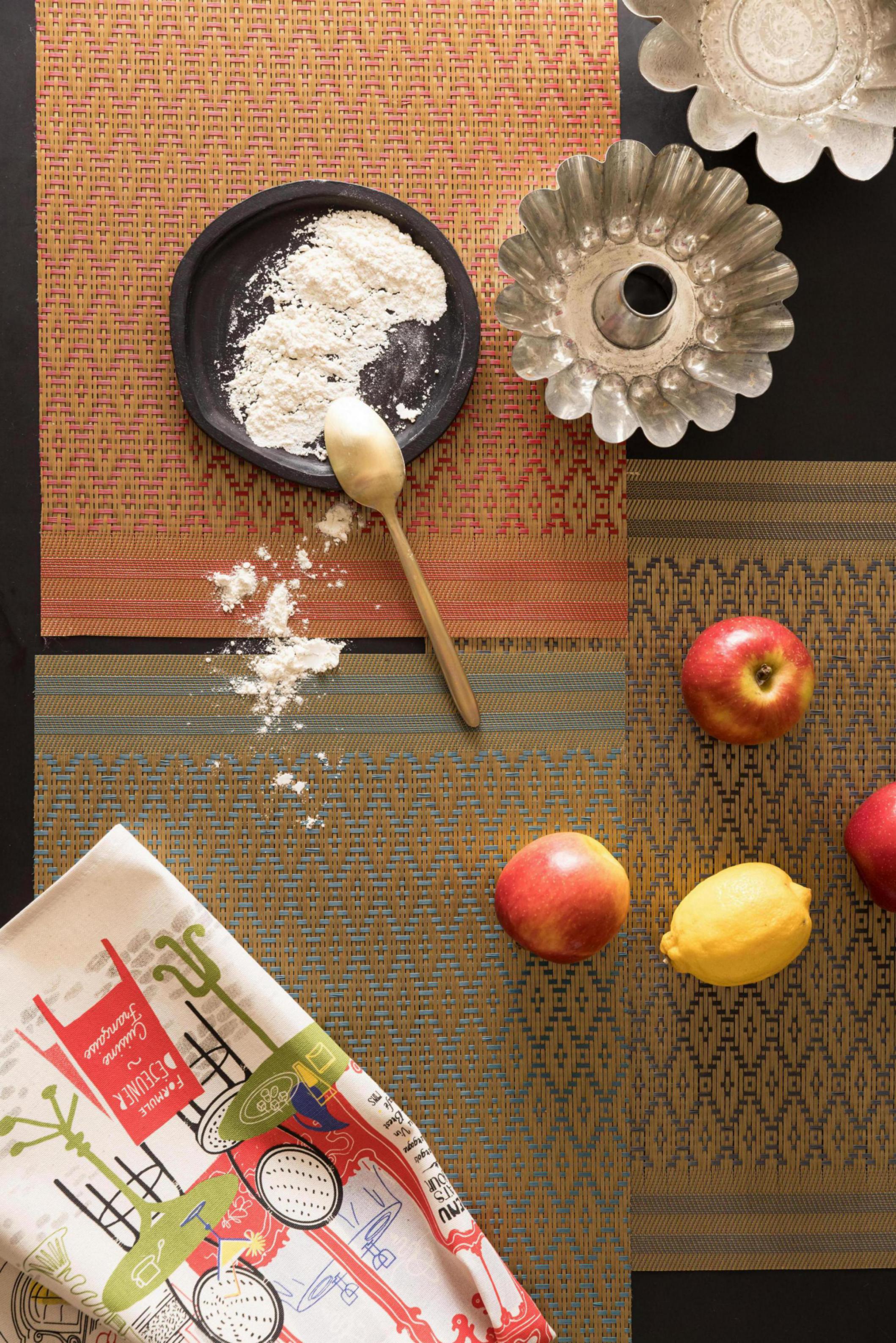 Kadra placemat set Paon/Or 33 X 45