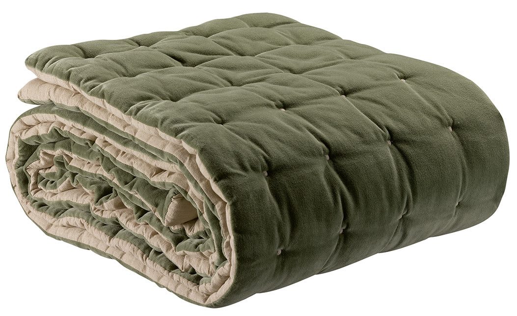Elise bedsprei met capiton afwerking Verveine 240 X 260