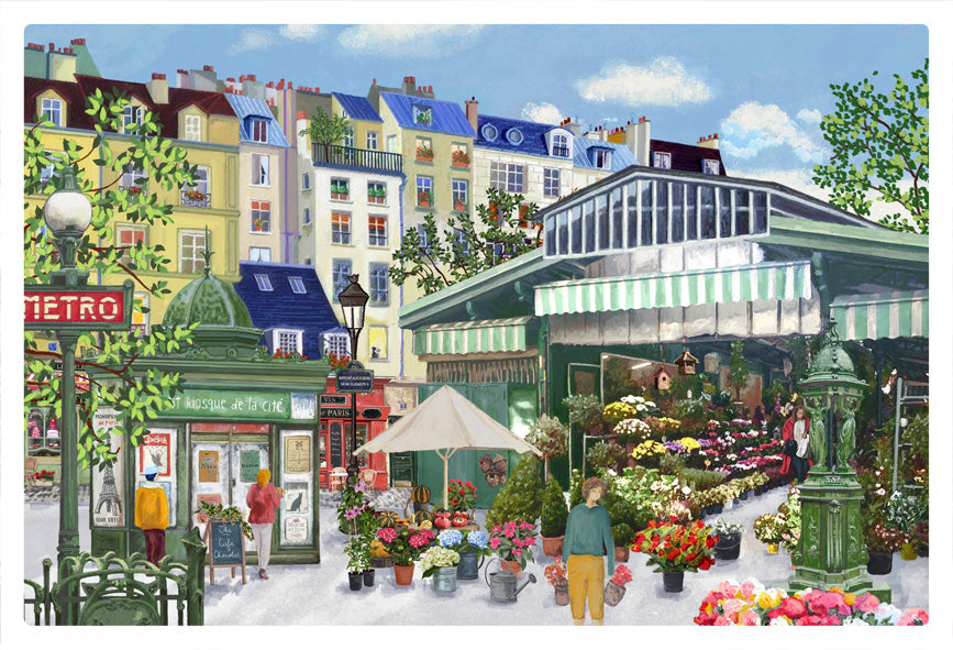 Placemat Marche aux fleurs Assortis 30 X 45