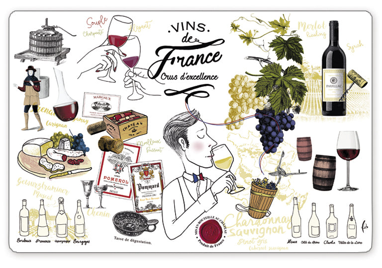 Placematset Cru d'excellence Assortis 30 X 45