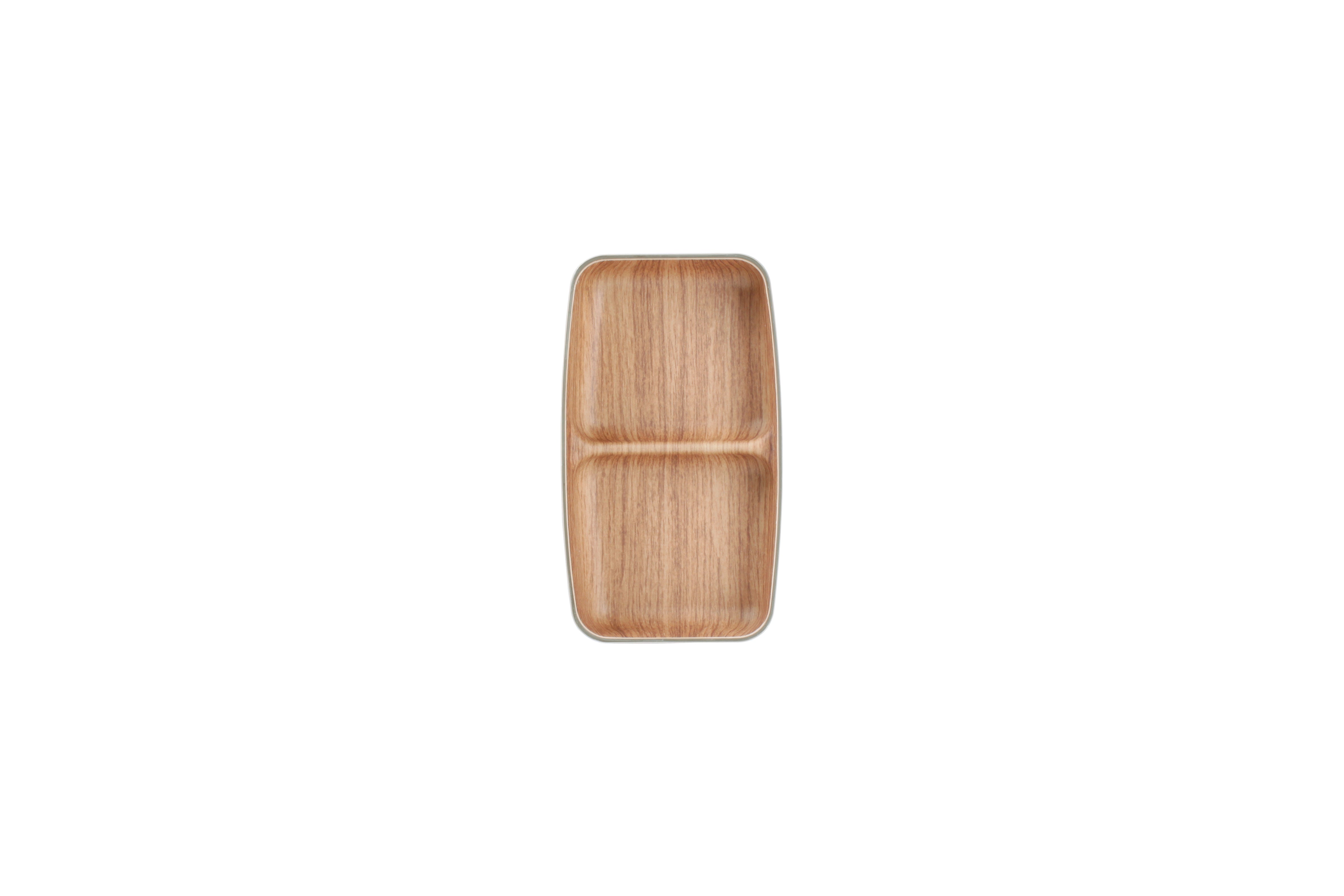 Verdeelbord 17,5x10cm 2 delen bruin Buffet