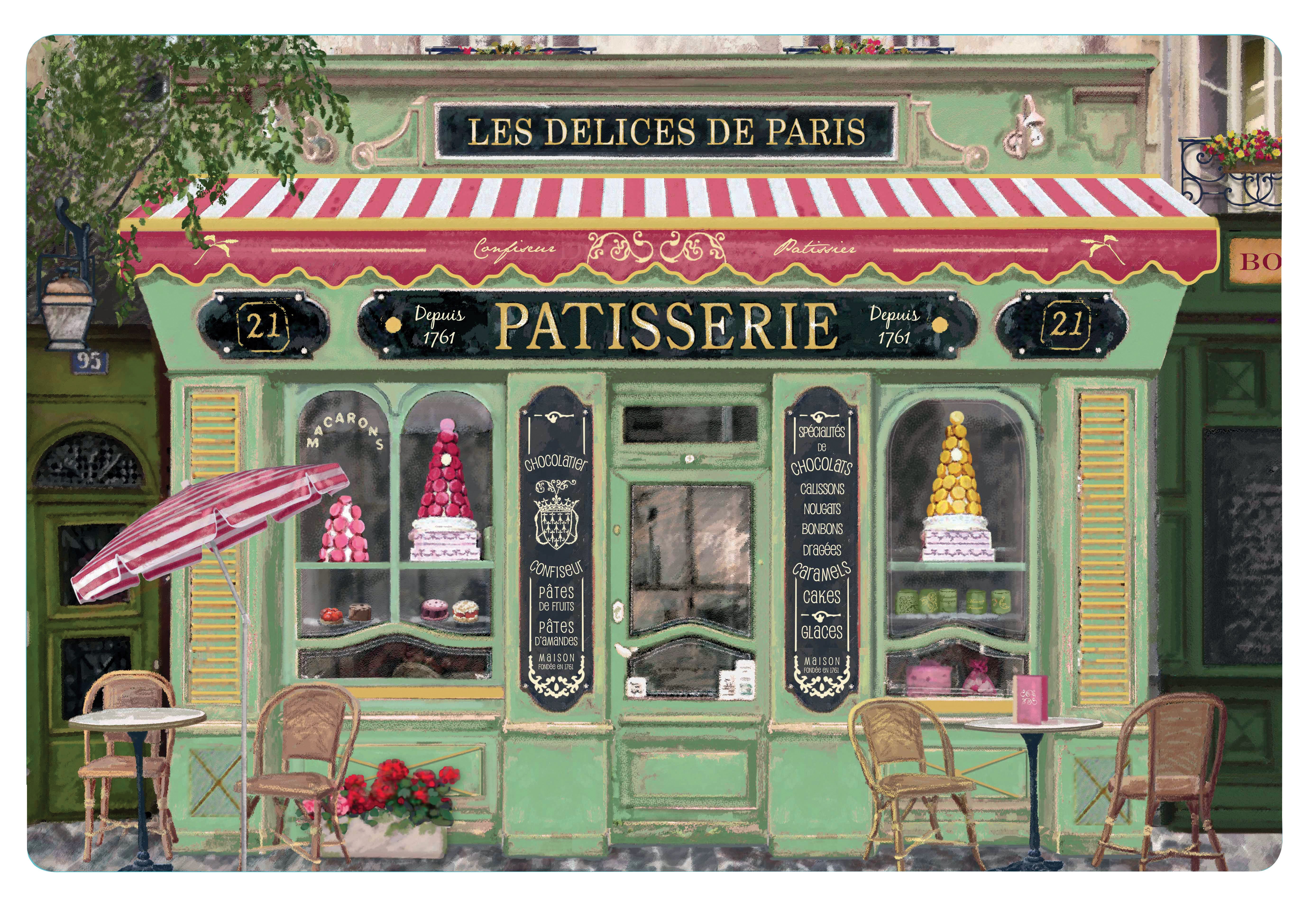 Placemat Set Boutique Patisserie Assortis 30 X 45