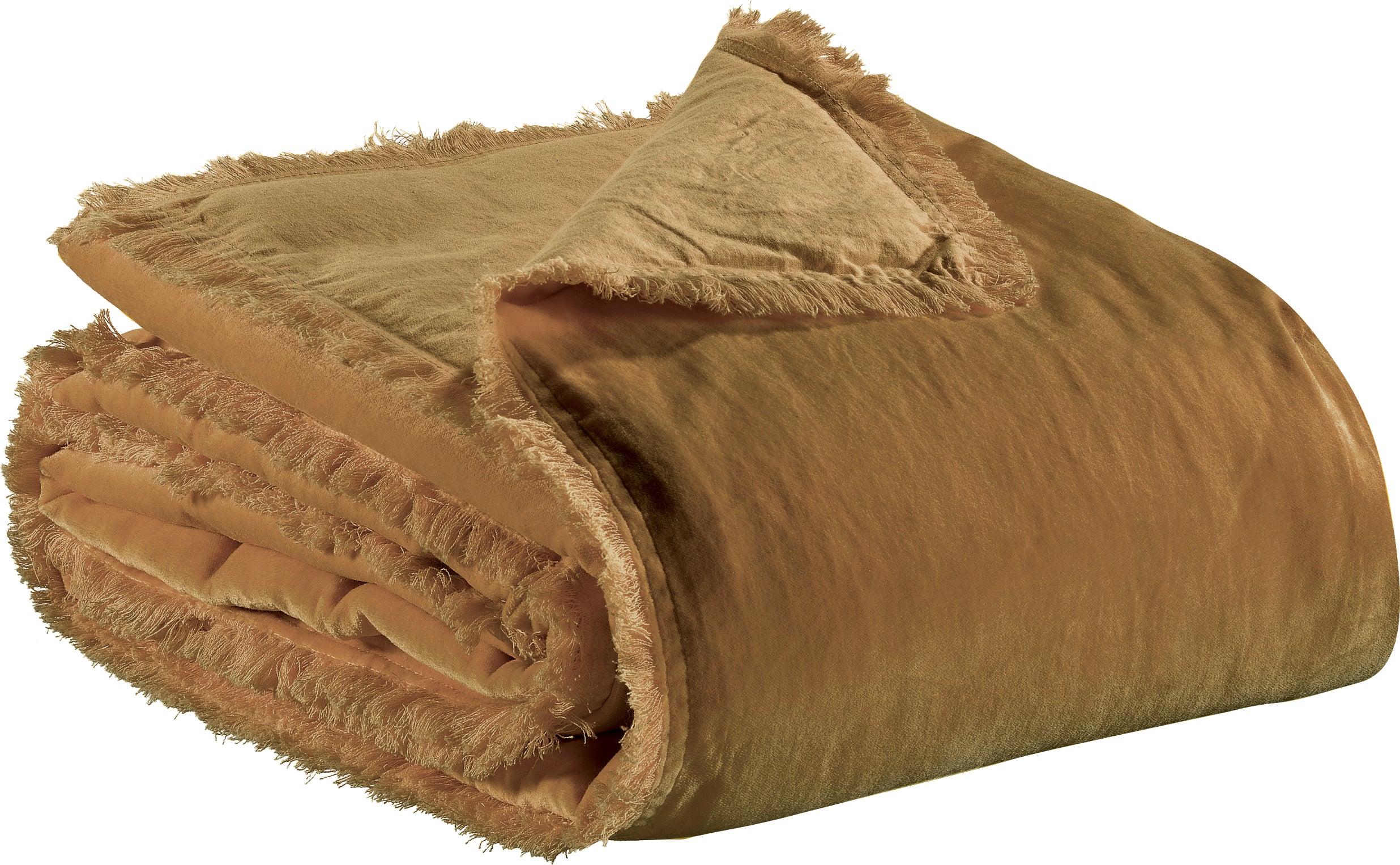 Effen plaid Fara Bronze 135 X 200