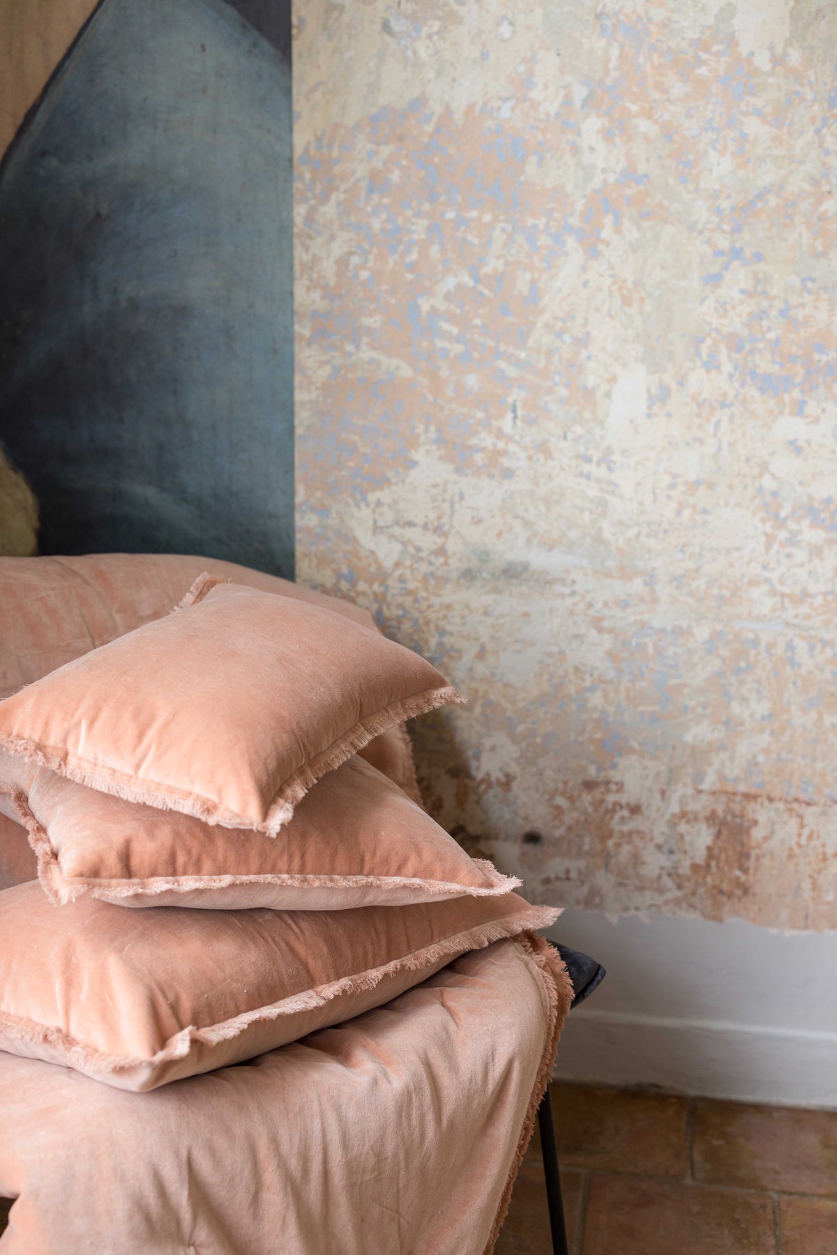 Effen plaid Fara Dragée 135 X 200