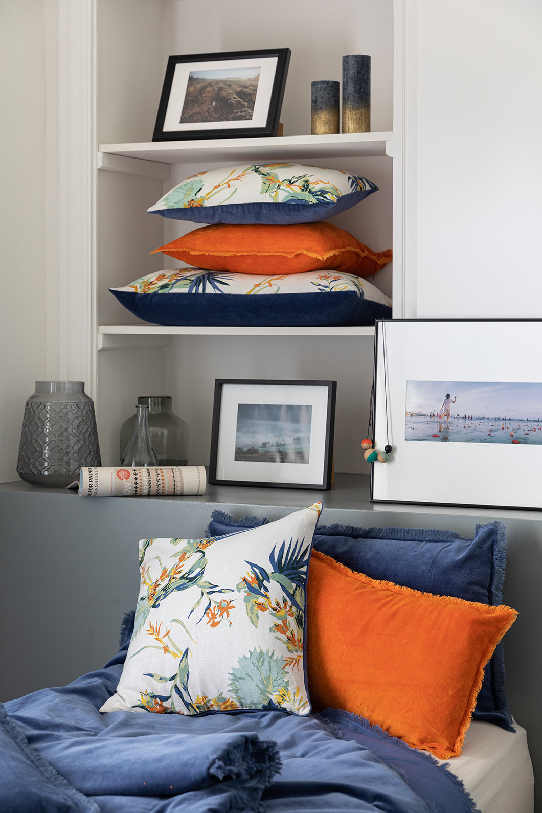 Effen plaid Fara Ambre 135 X 200