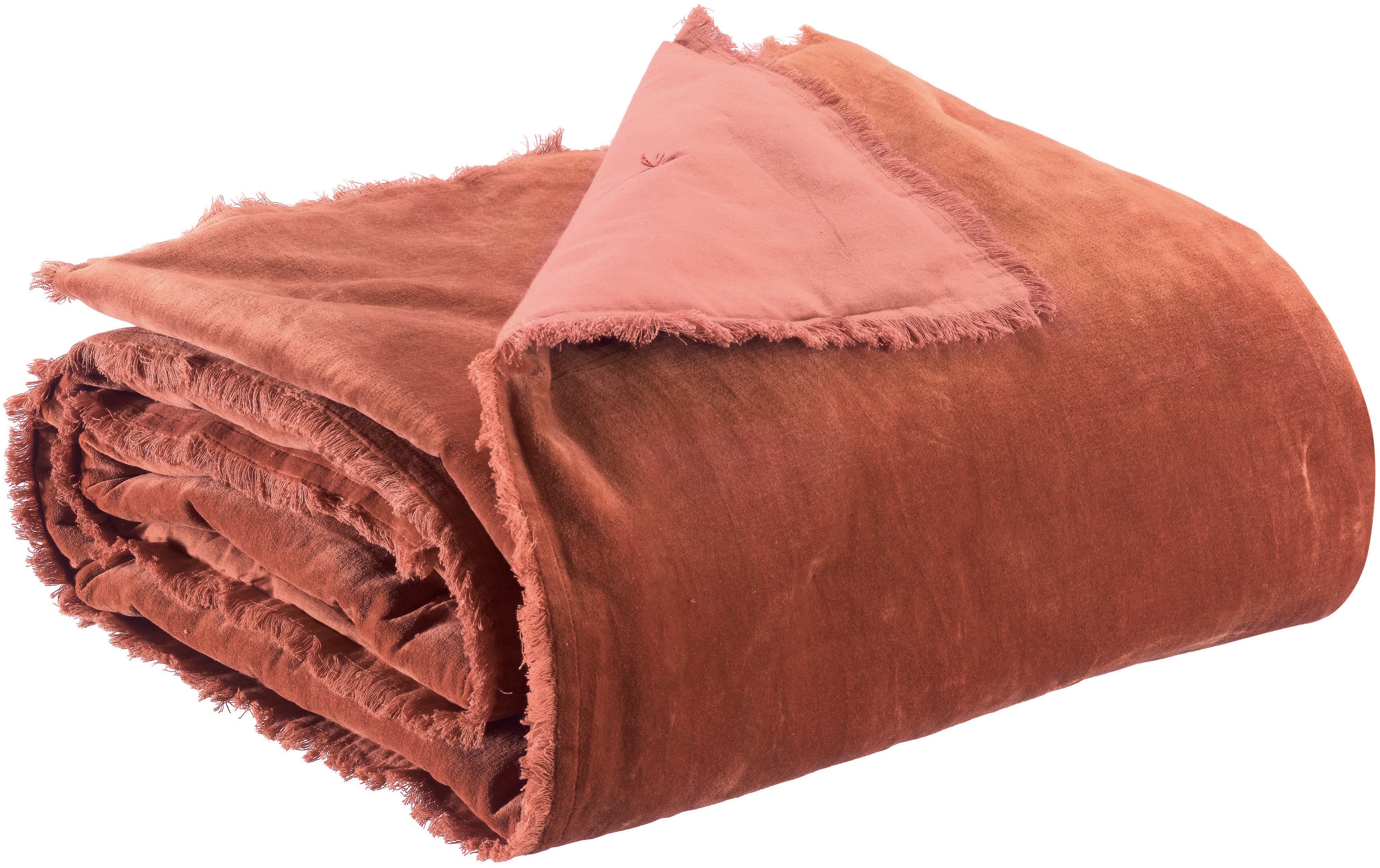 Effen plaid Fara Sienne 135 X 200