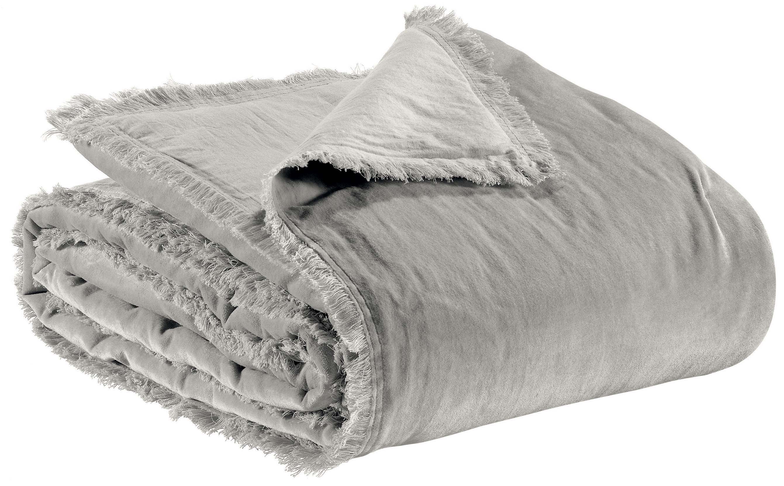 Effen plaid Fara Perle 135 X 200