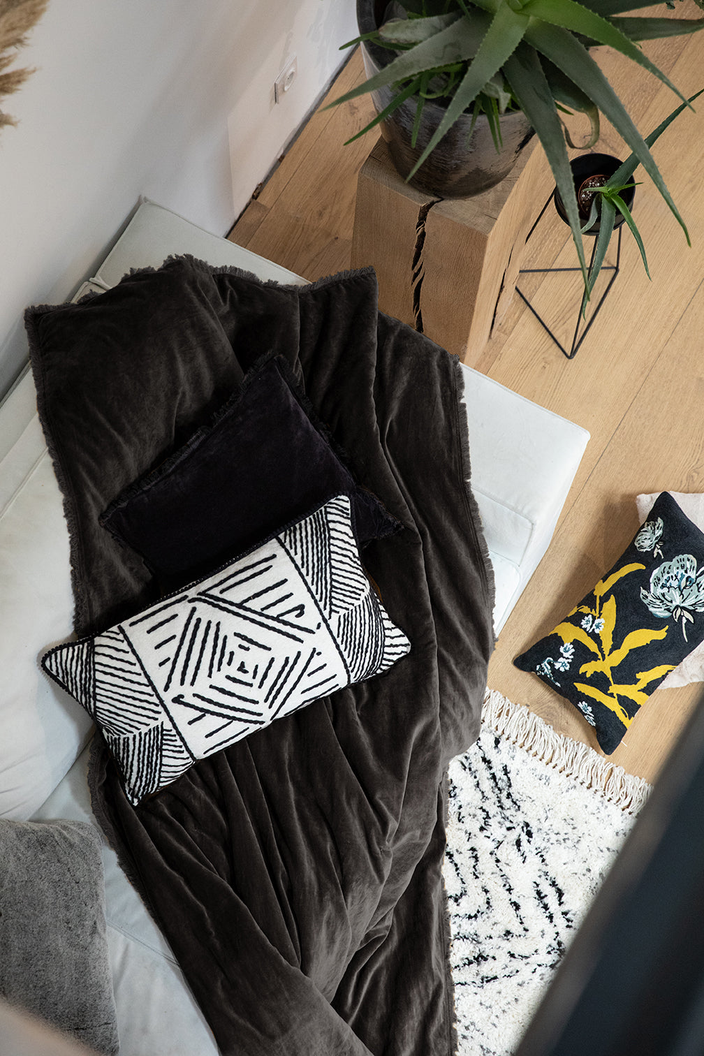 Effen plaid Fara Ombre 135 X 200