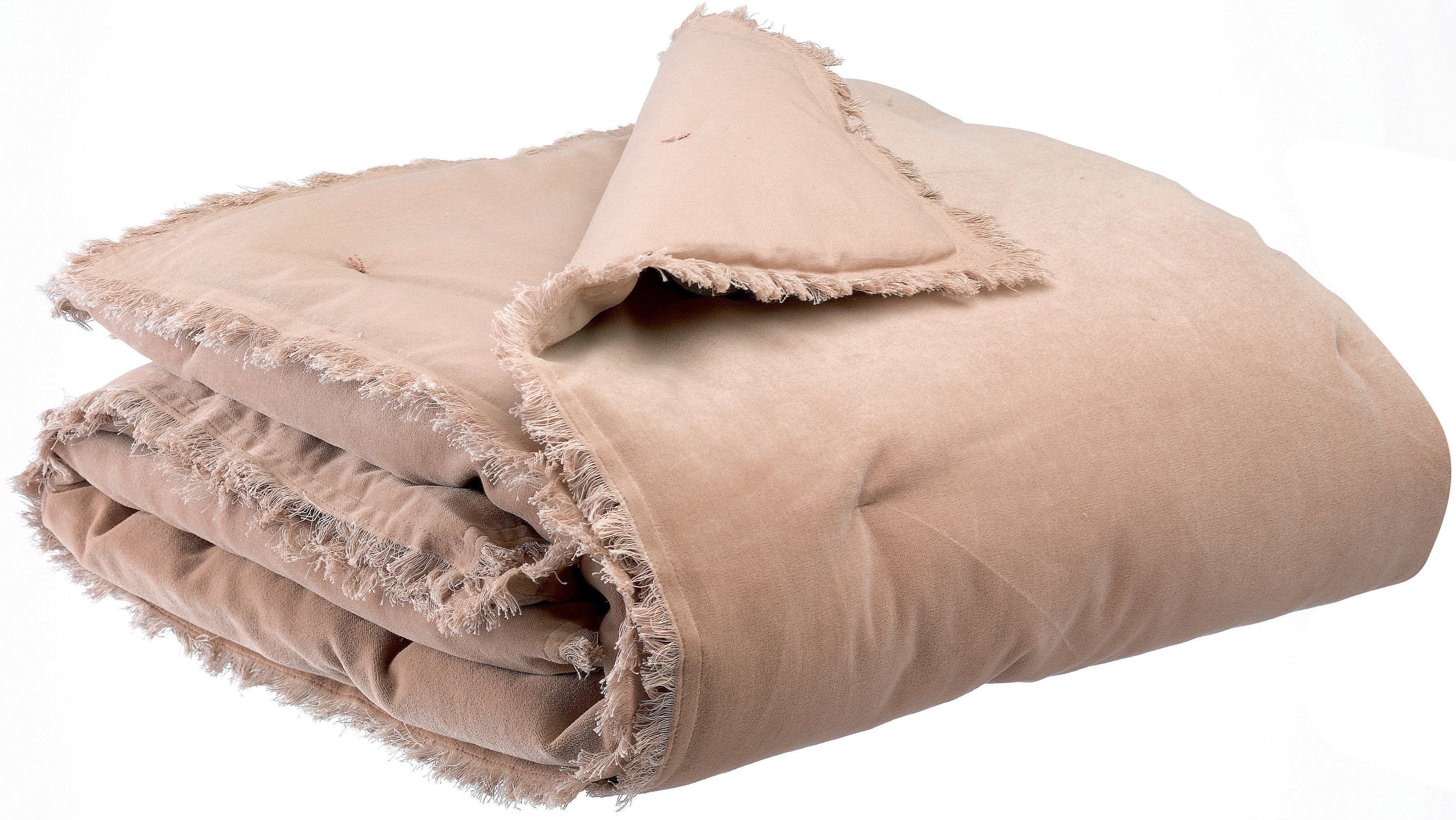 Effen dekbed Fara Taupe 85 X 200