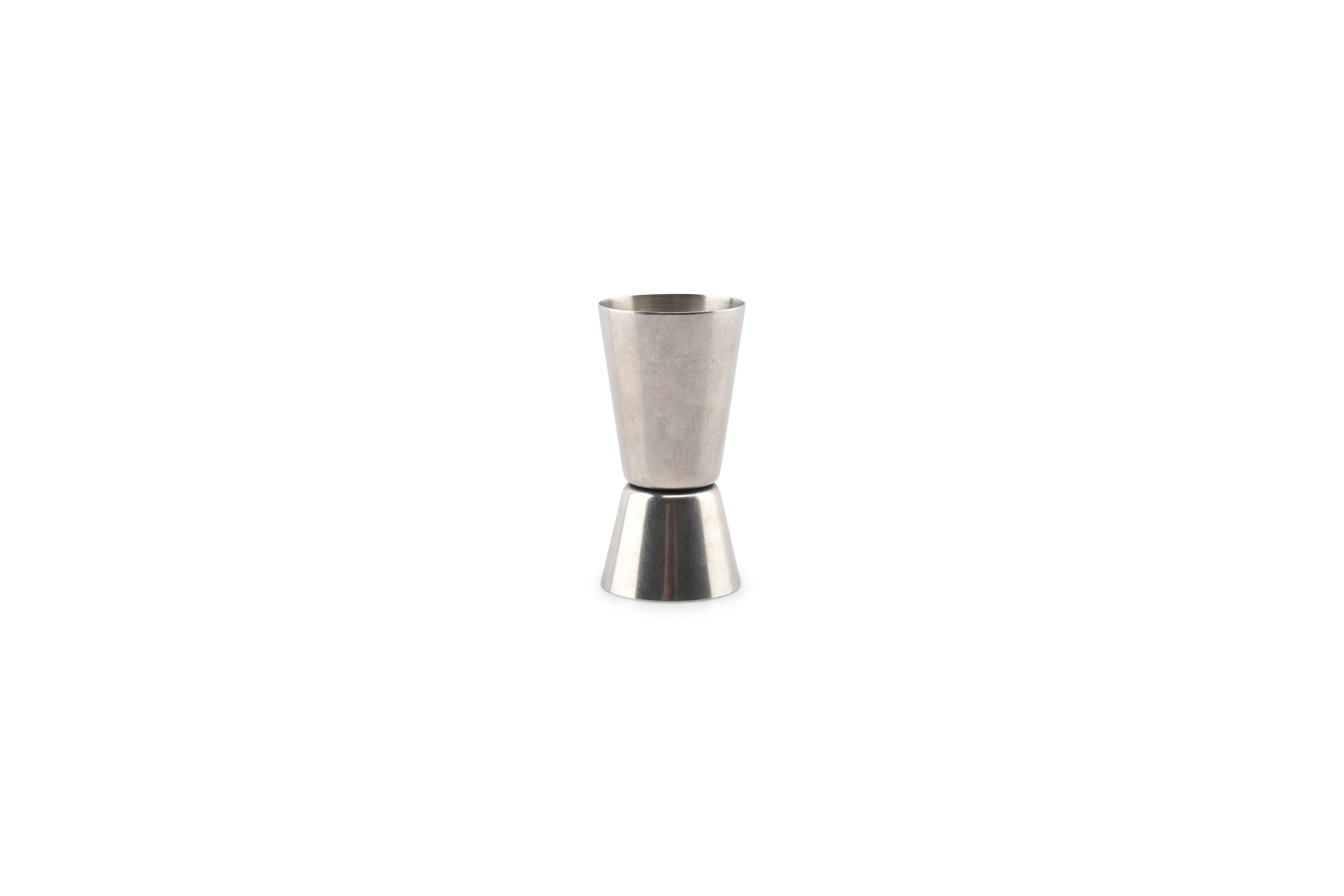 Cocktail maatbeker 5cl/3cl antique zilver Bar