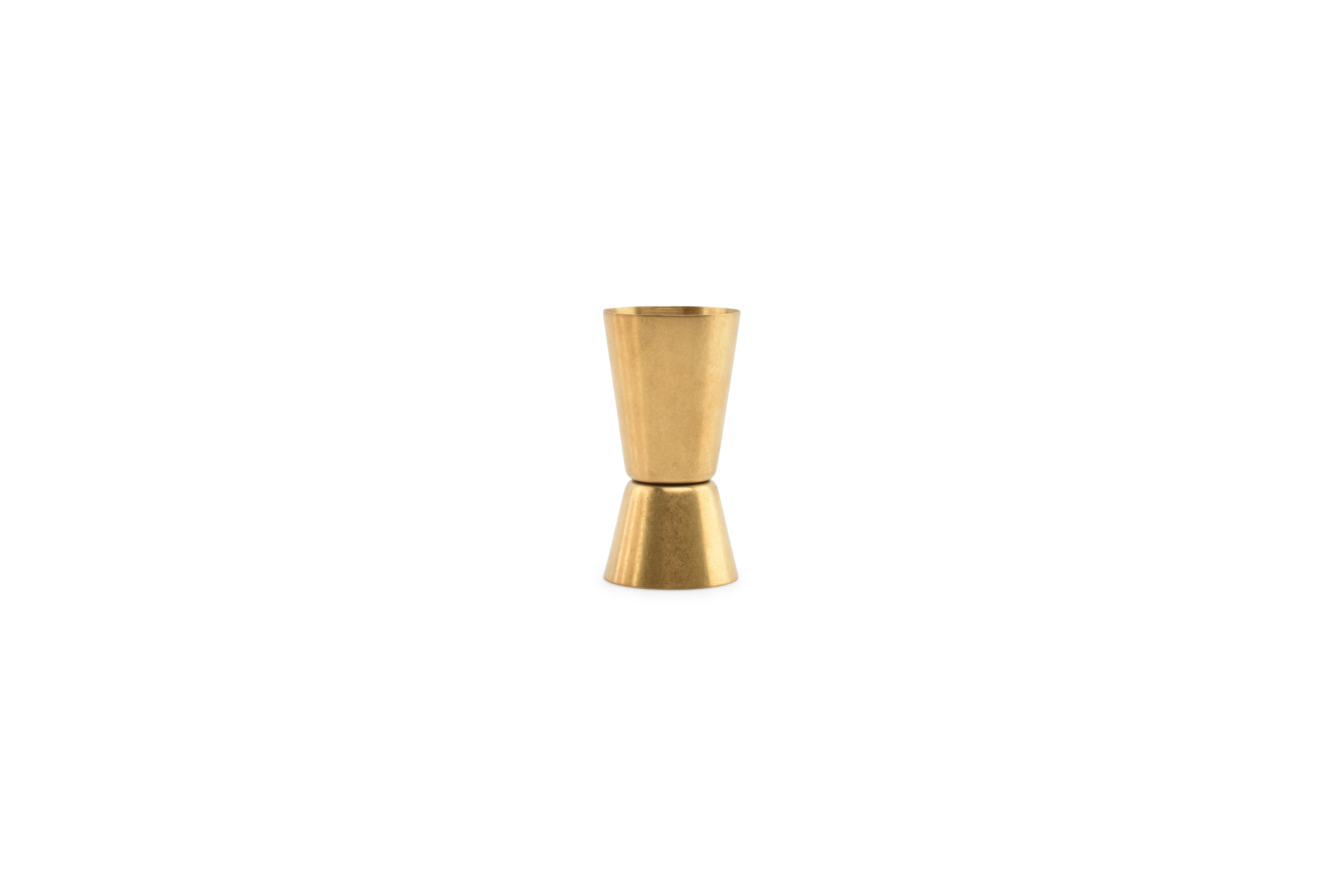Cocktail maatbeker 5cl/3cl antique goud Bar