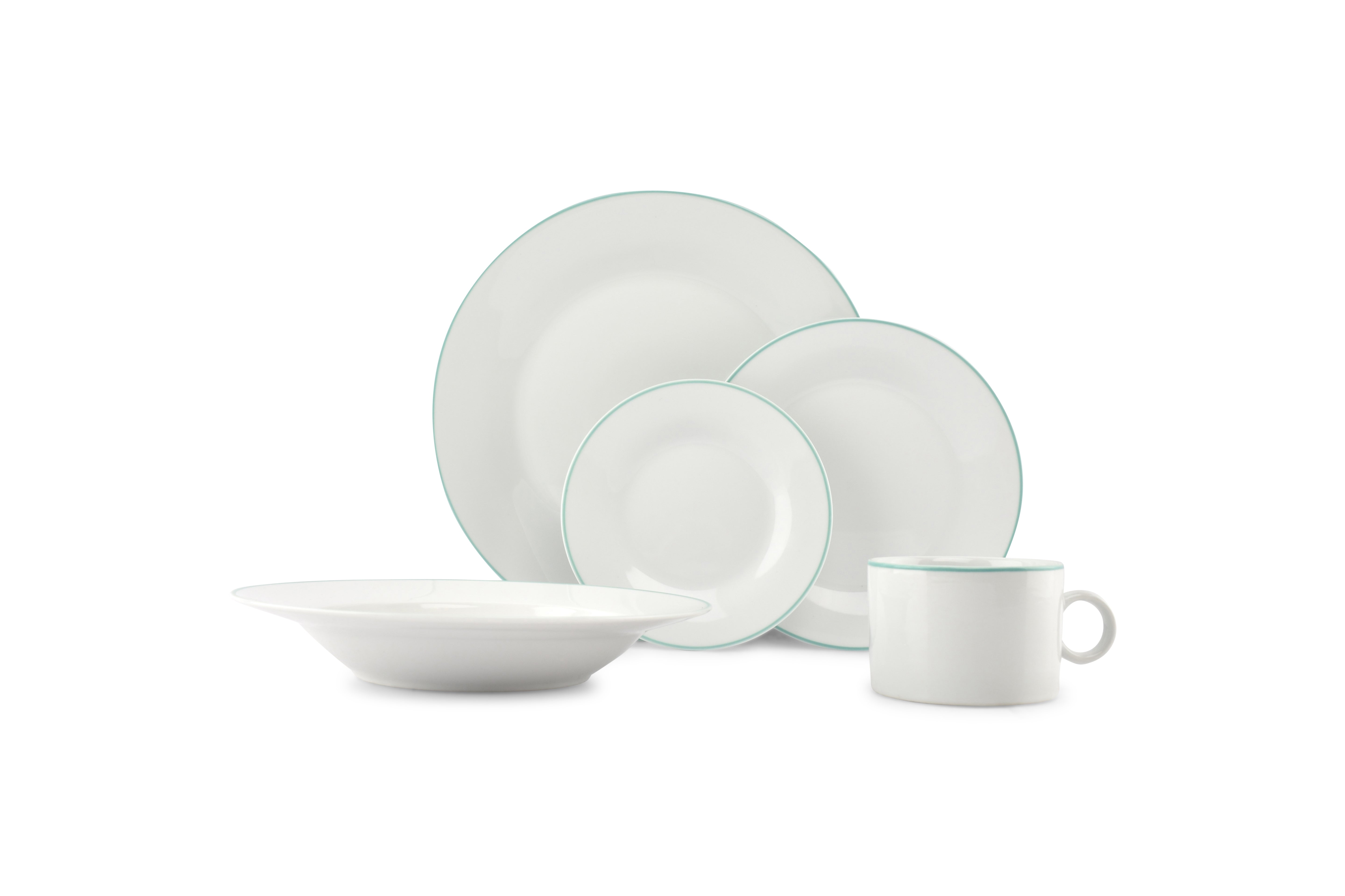 Servies 20-delig groen Prim